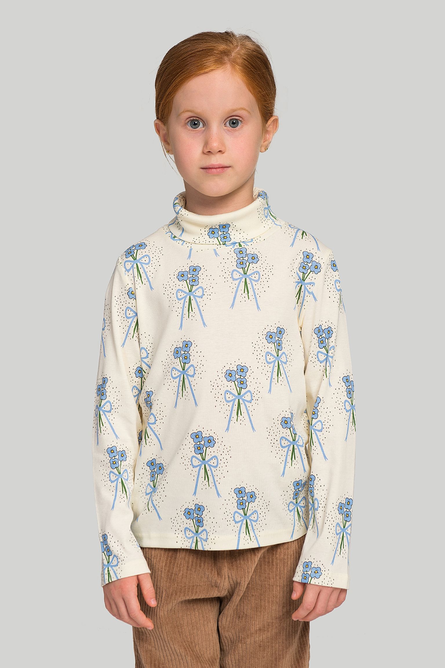 Гольф   Winterflowers turtleneck aop ls tee