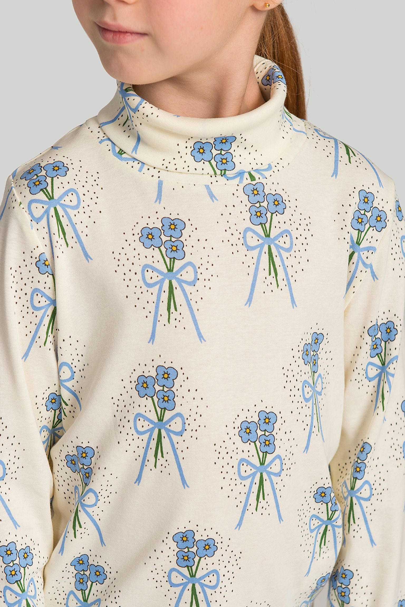 Гольф   Winterflowers turtleneck aop ls tee