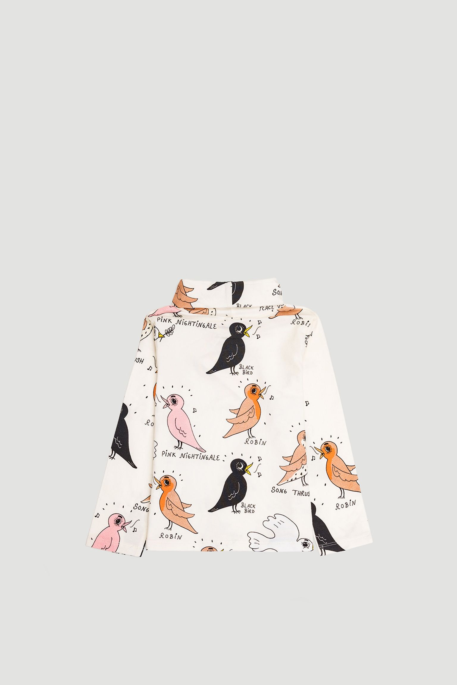 Гольф MINI RODINI KIDS Birdswatching aop turtleneck ls tee