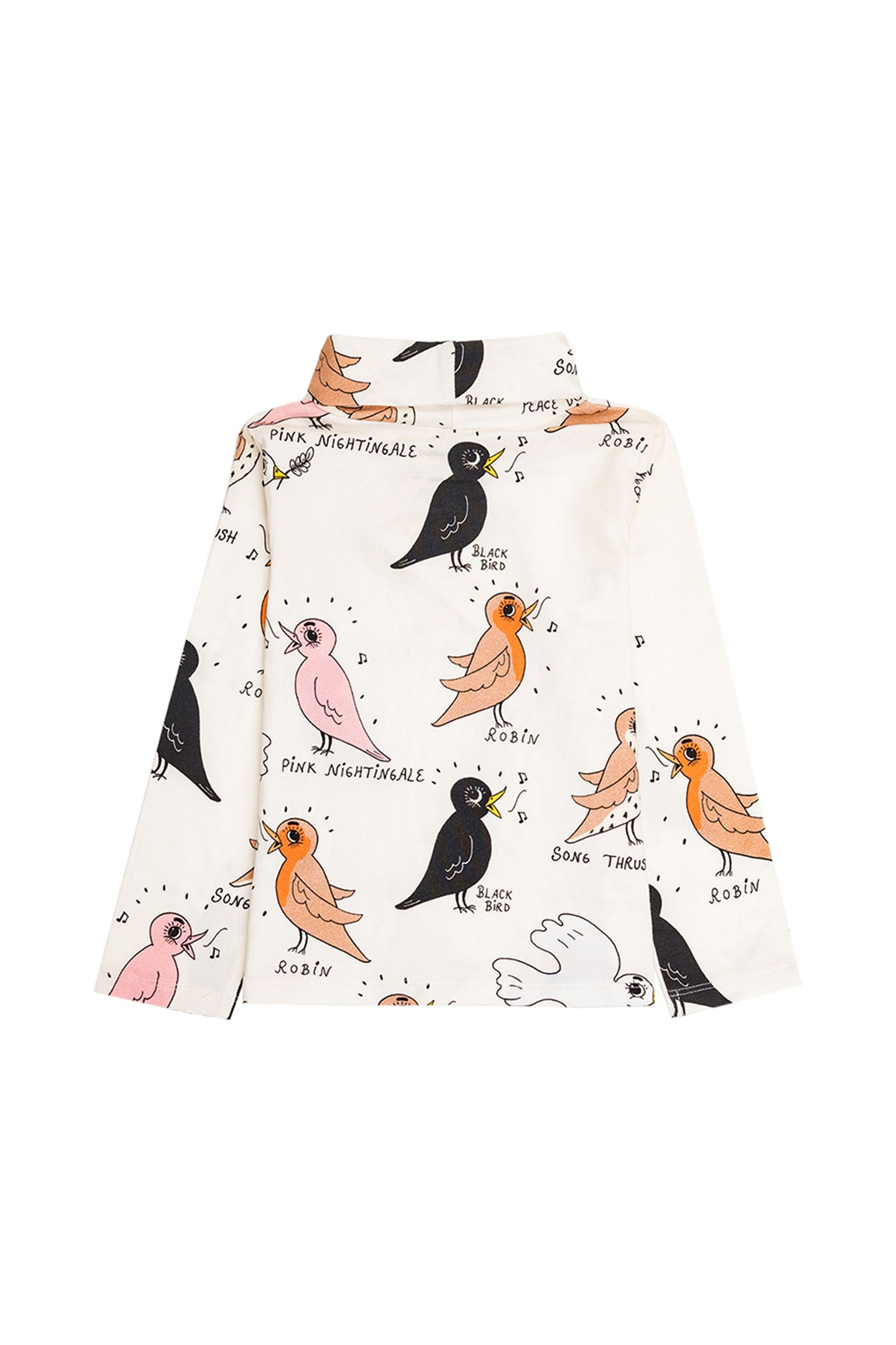 Гольф MINI RODINI KIDS Birdswatching aop turtleneck ls tee