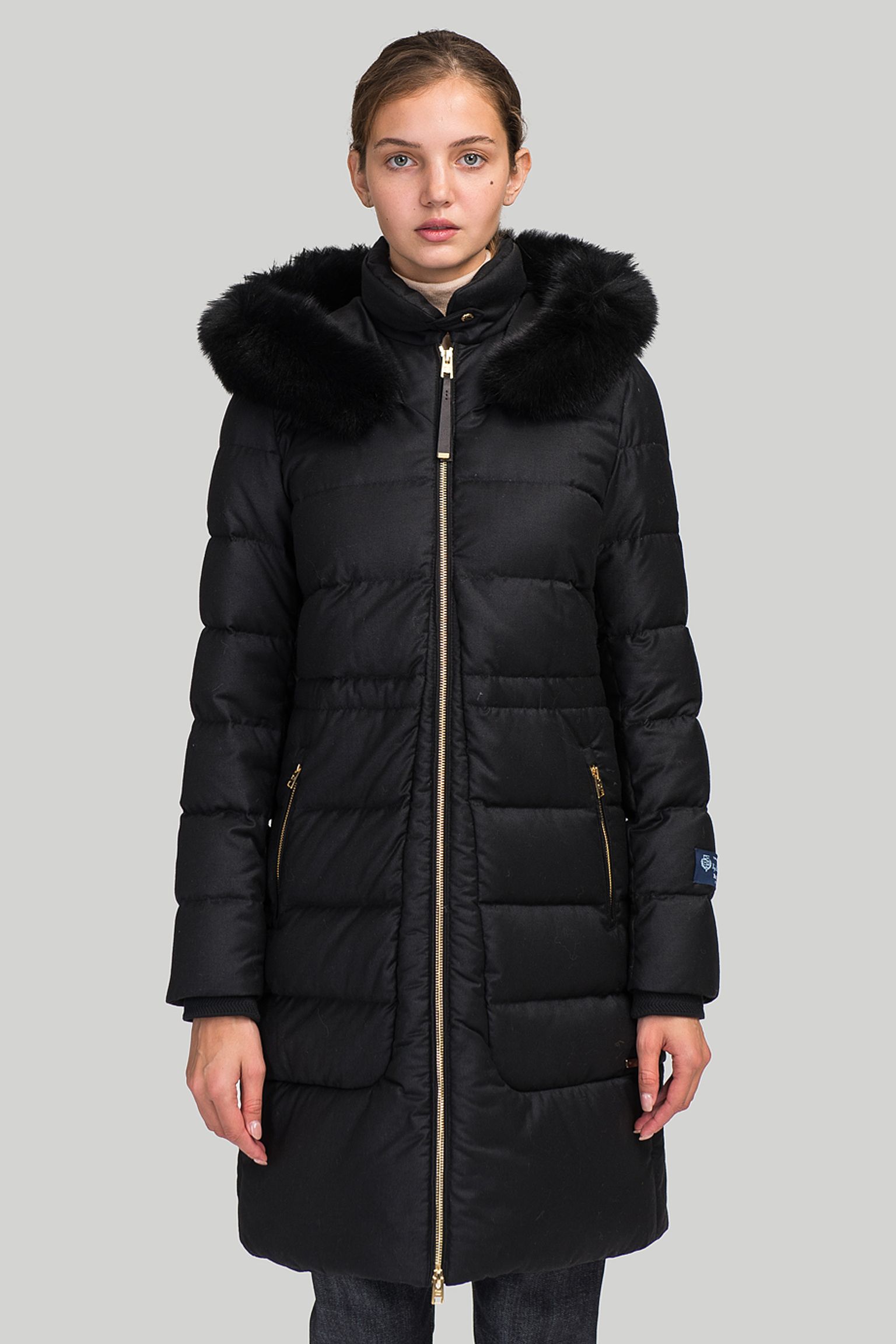 Парка  LUXURY WOOL SILK LONG PARKA