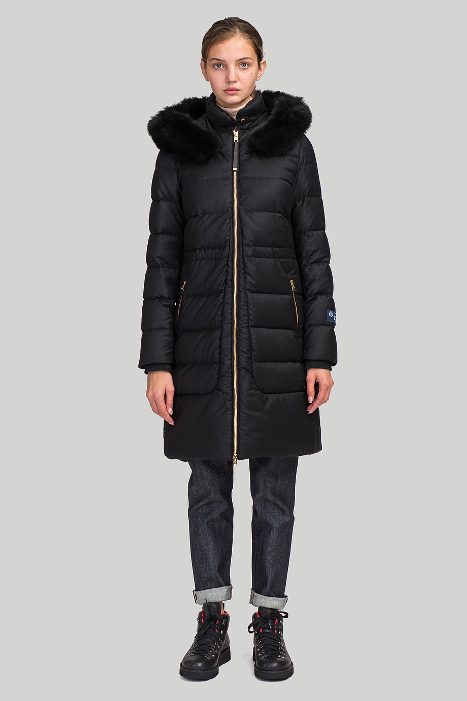 Парка  LUXURY WOOL SILK LONG PARKA