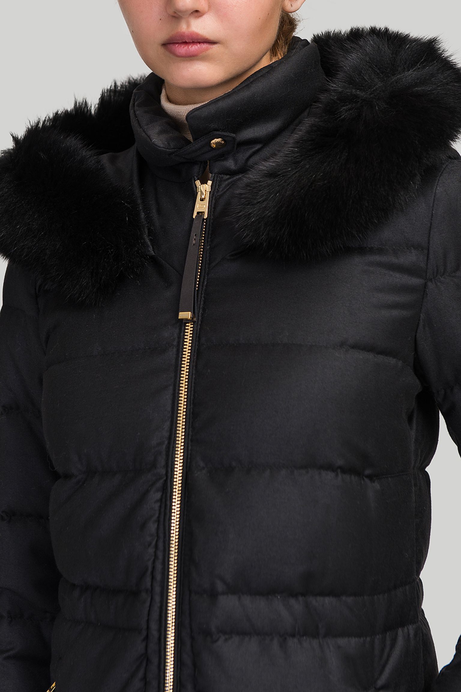 Парка  LUXURY WOOL SILK LONG PARKA