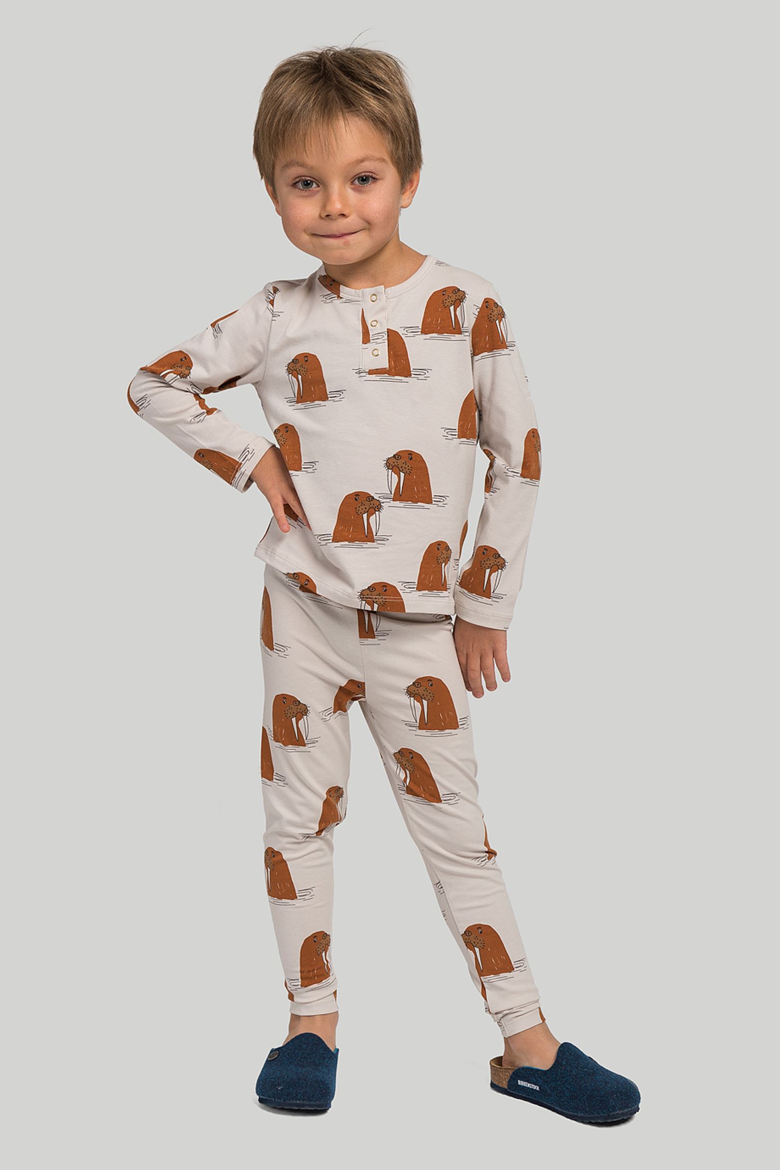 Леггинсы MINI RODINI KIDS Walrus aop leggings