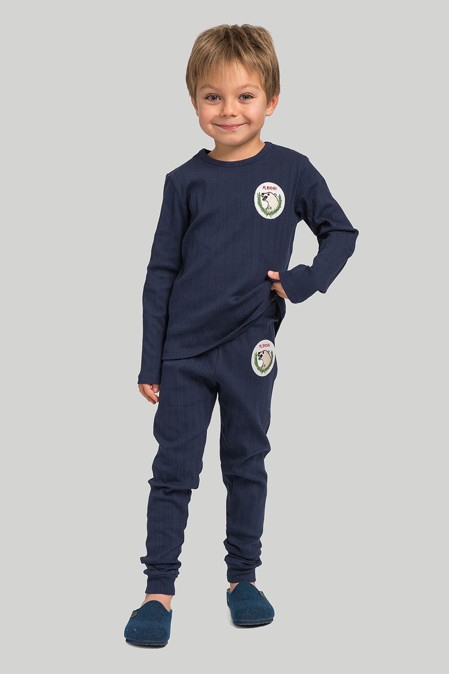 Легінси MINI RODINI KIDS Polar bear patch leggings купити в Україні