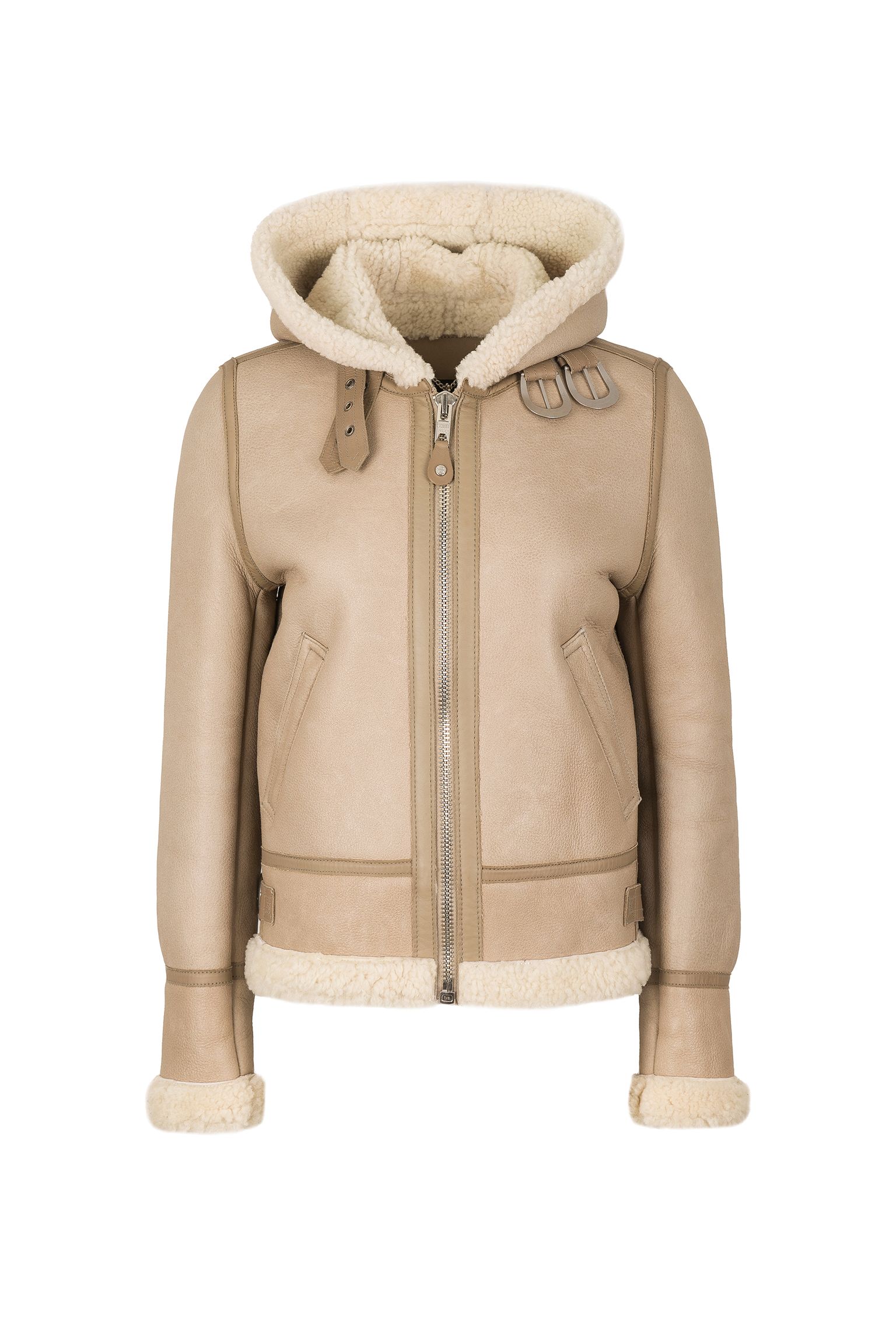 Куртка   HOODED B-3 JACKET IN SHEEP купить