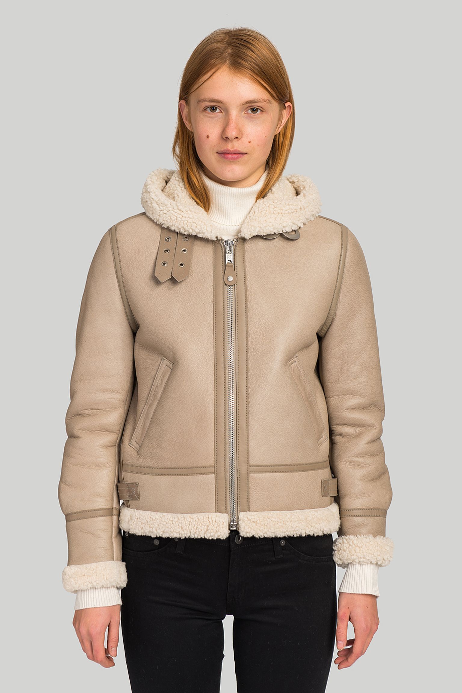 Куртка   HOODED B-3 JACKET IN SHEEP