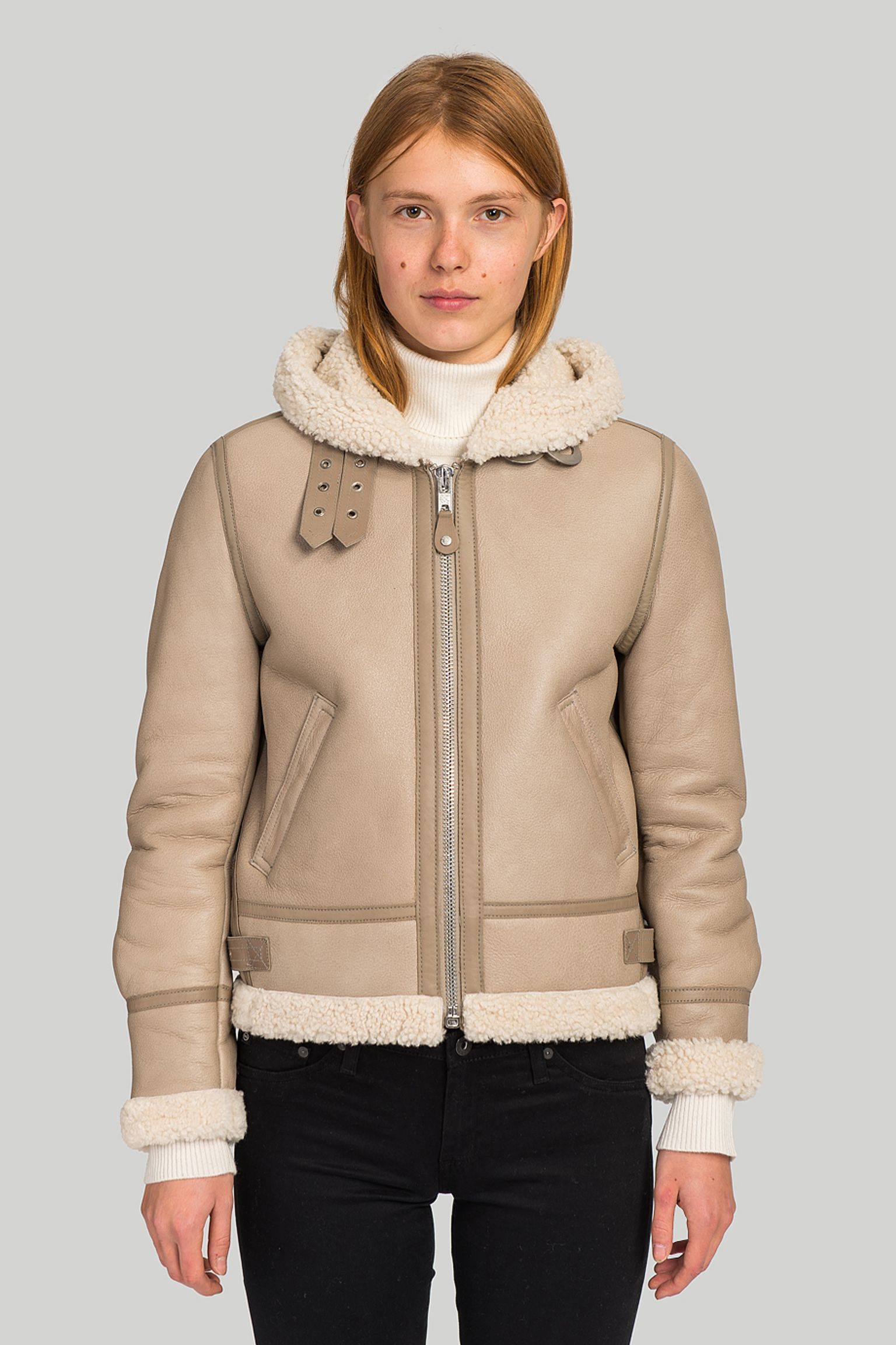Куртка   HOODED B-3 JACKET IN SHEEP купить в Украине