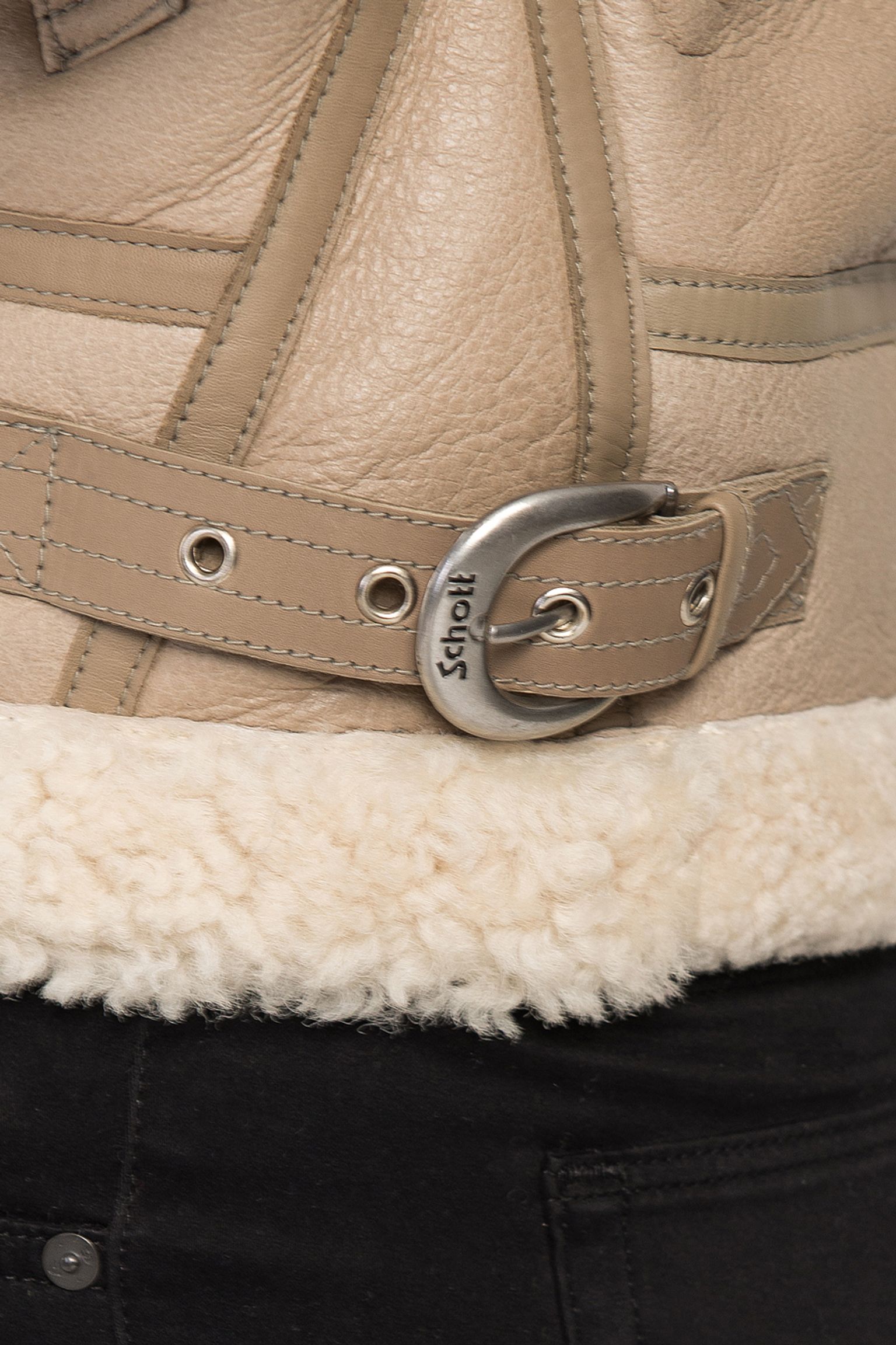 Широкий выбор Куртка   HOODED B-3 JACKET IN SHEEP