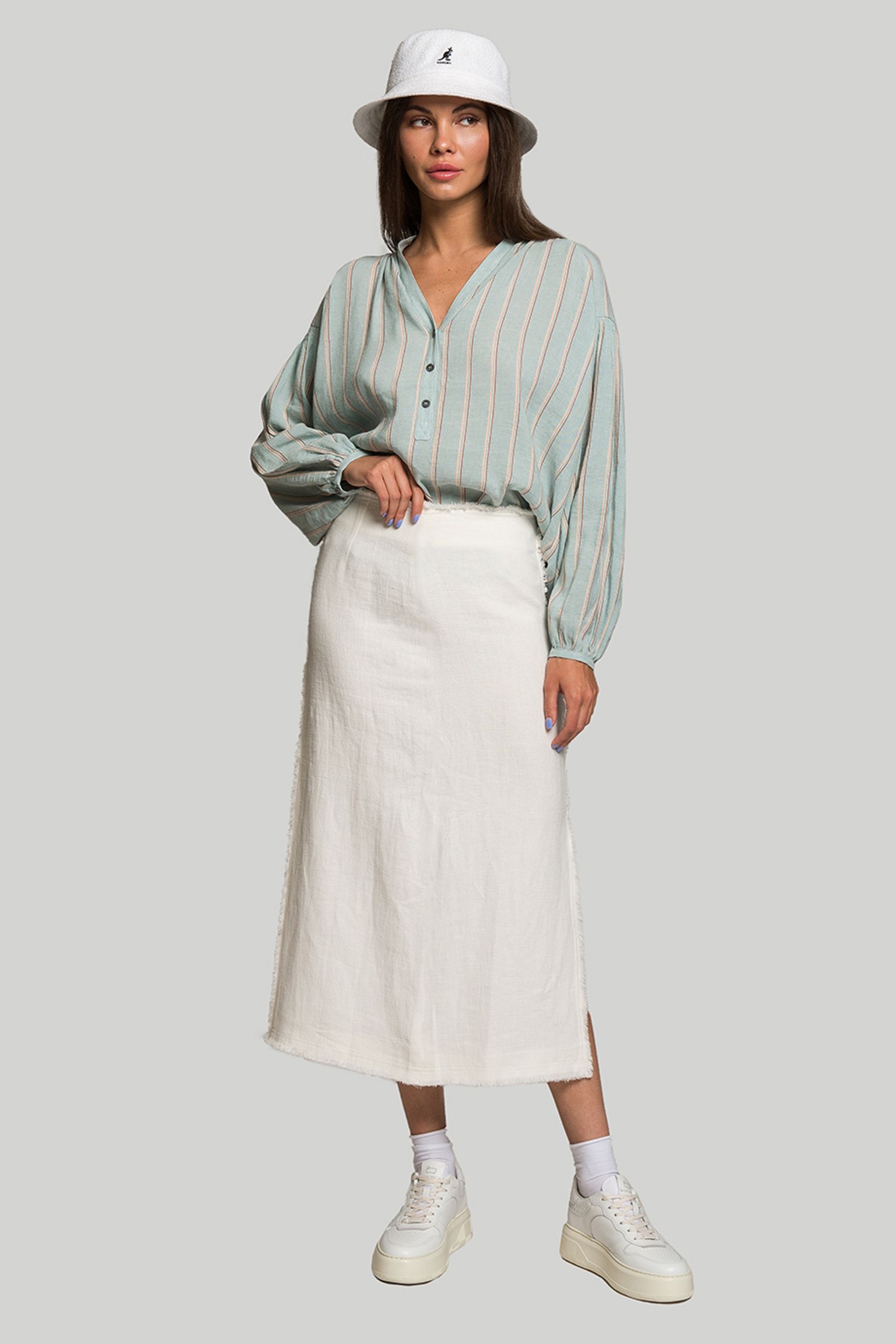 Блузка Woolrich FLUID STRIPE BLOUSE купити в Україні