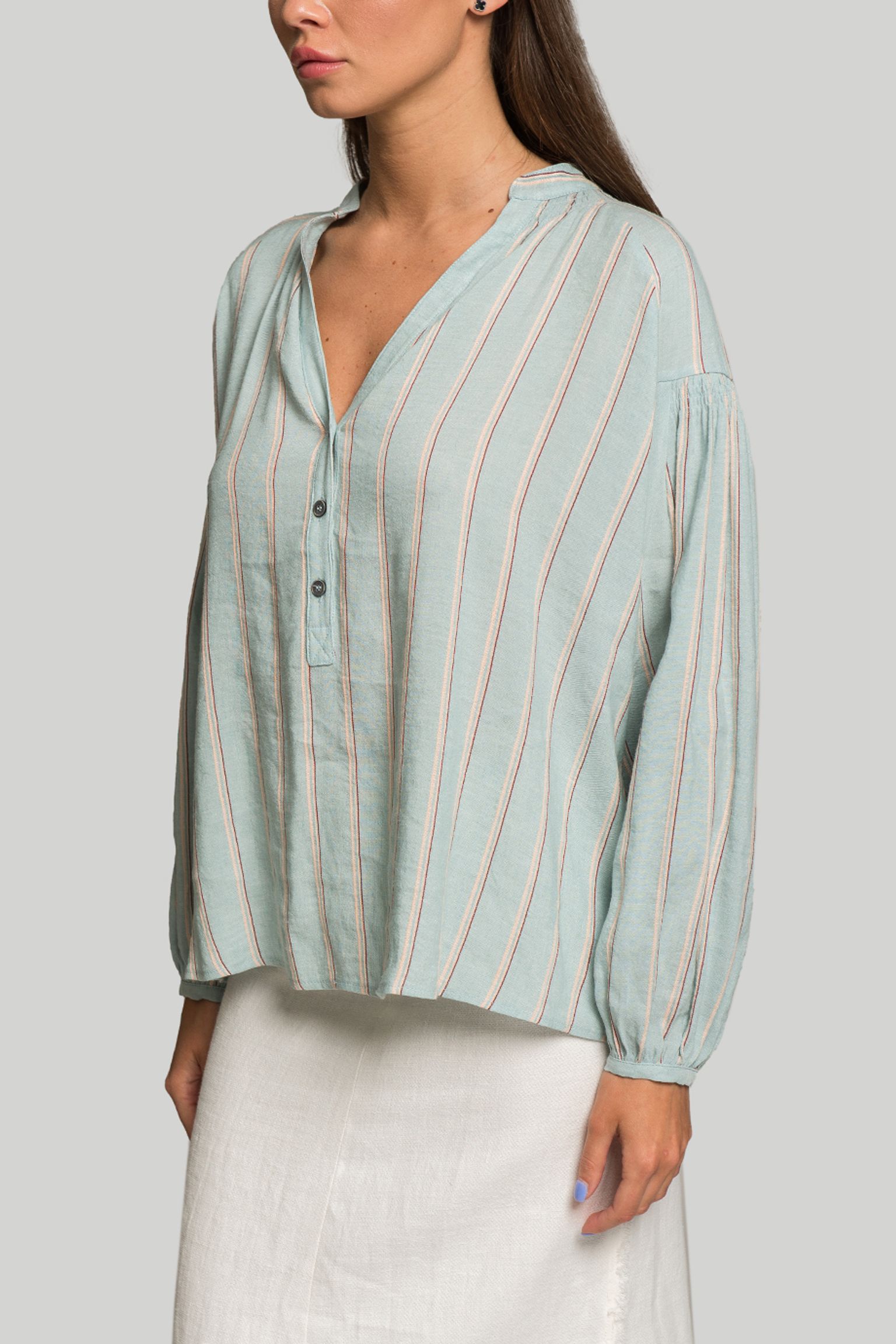 Стильні Блузка Woolrich FLUID STRIPE BLOUSE