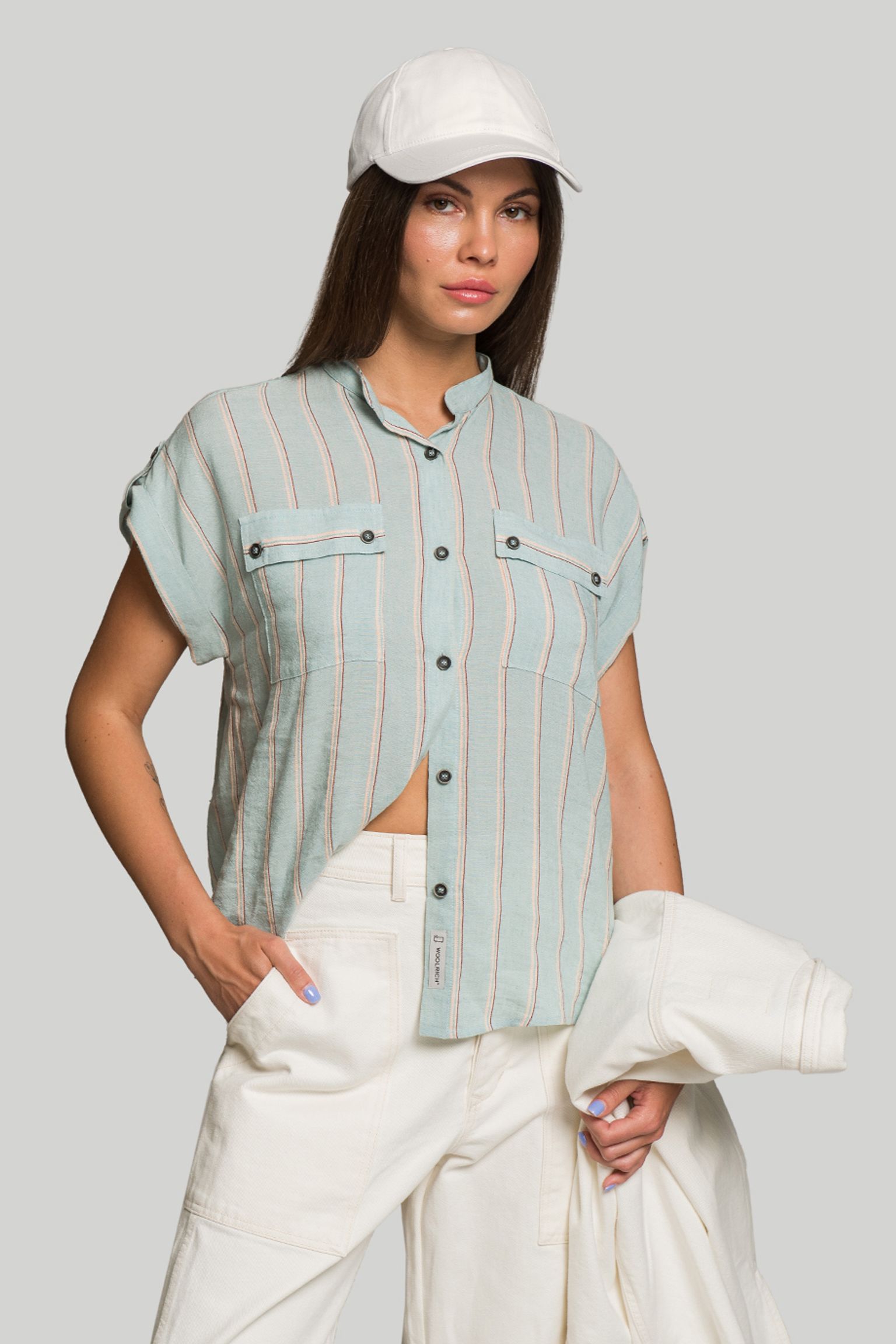 Сорочка Woolrich FLUID STRIPE SHIRT купити