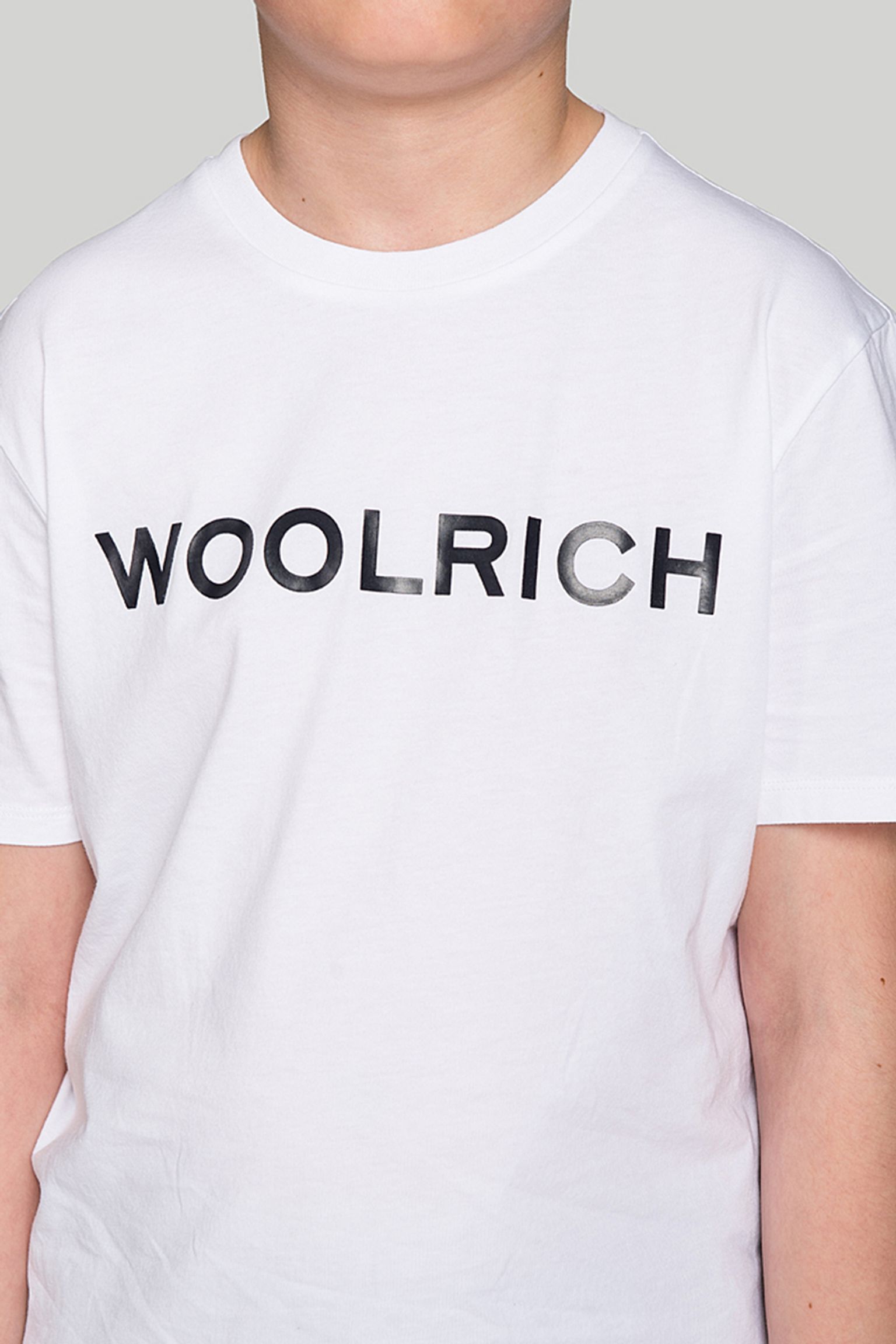 Стильные Футболка Woolrich KIDS LOGO T-SHIRT