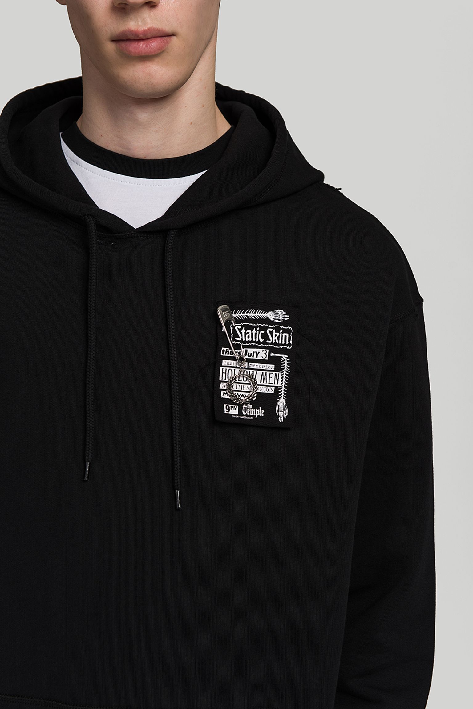 Стильные Худи Fred Perry Distressed Hooded Sweatshirt