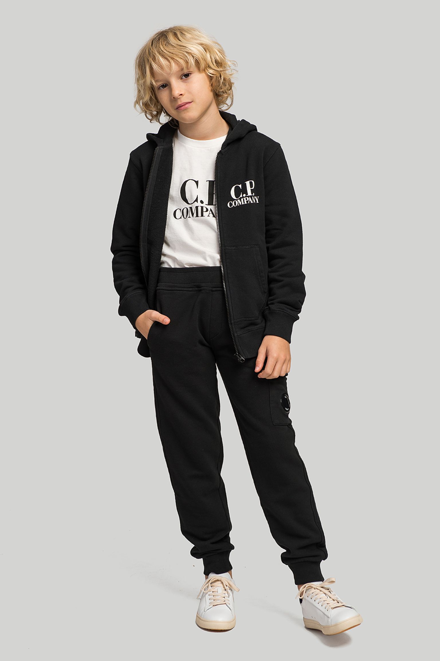 Спортивні брюки C.P. Company KIDS BASIC FLEECE SWEATPANTS