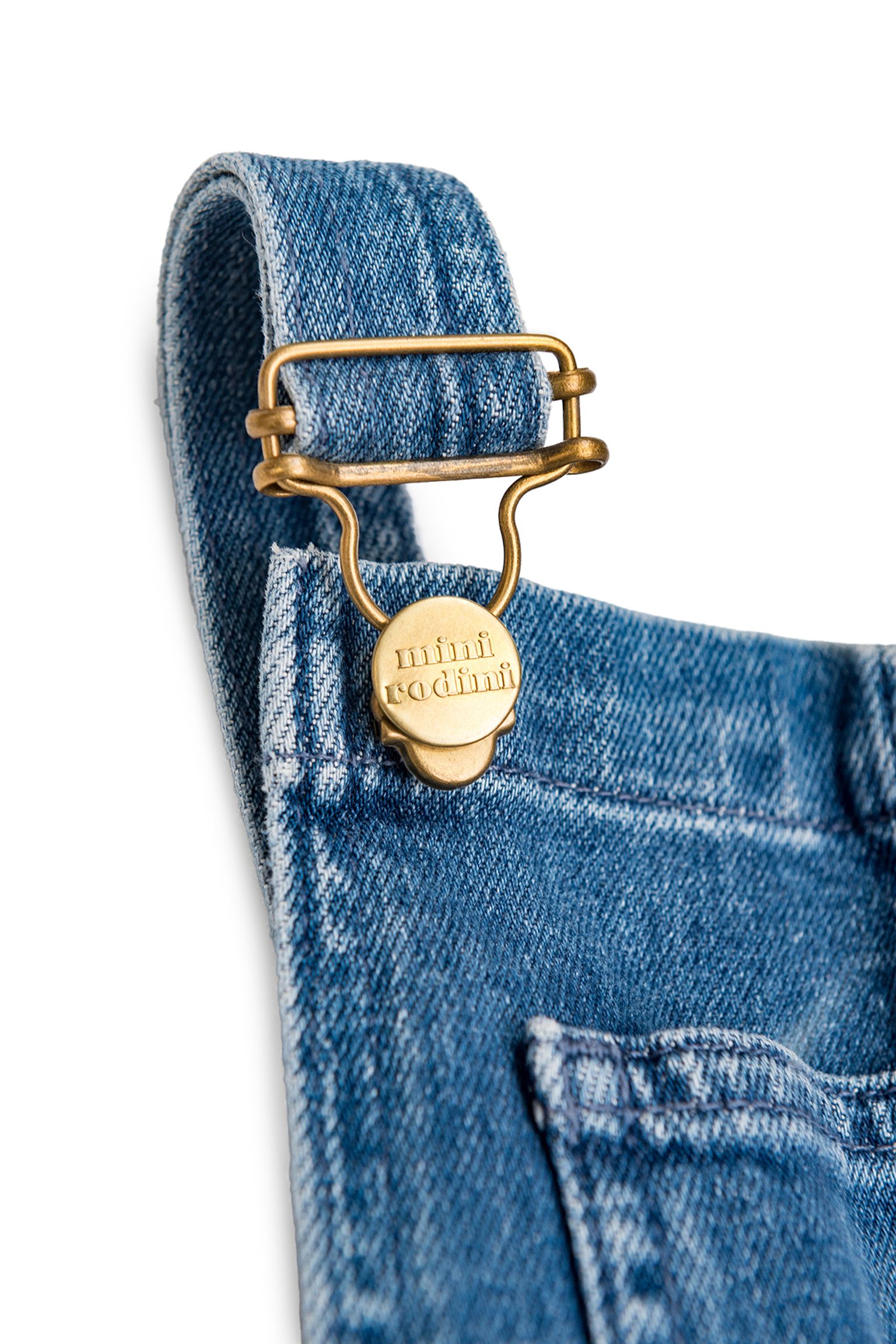 Джинсовый комбинезон MINI RODINI KIDS Denim dungarees