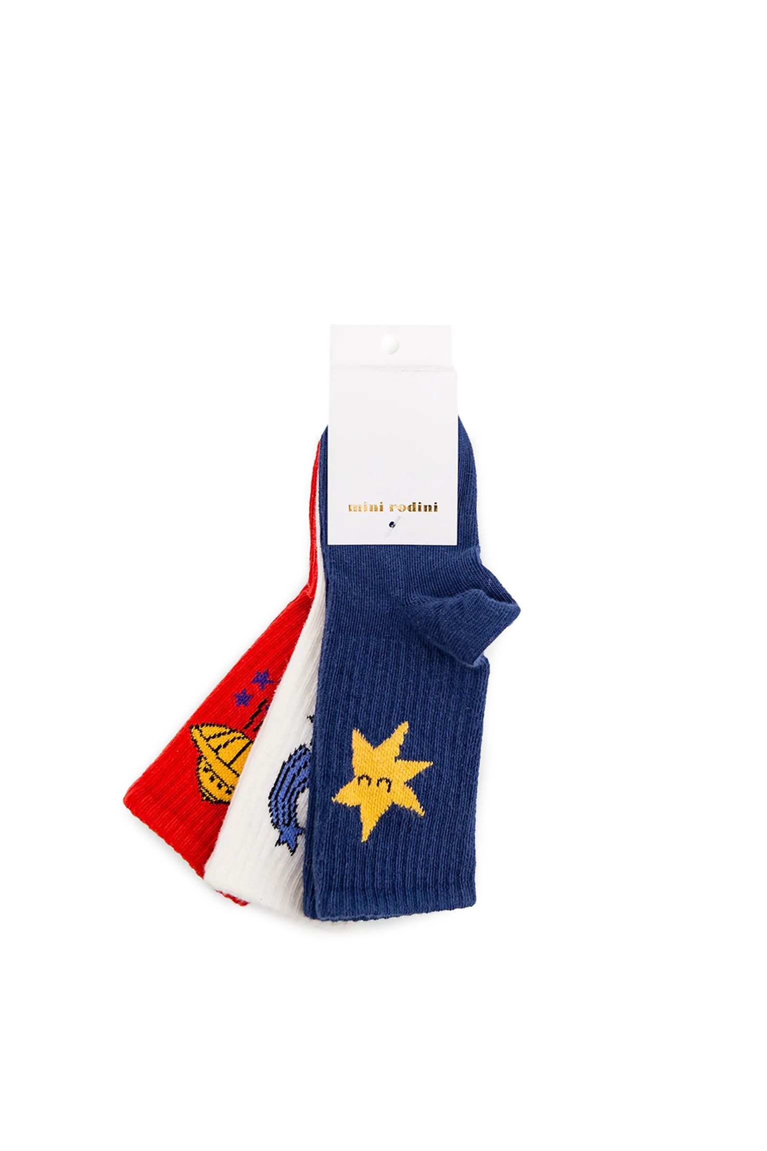Носки MINI RODINI KIDS Ufo socks 3-pack купить