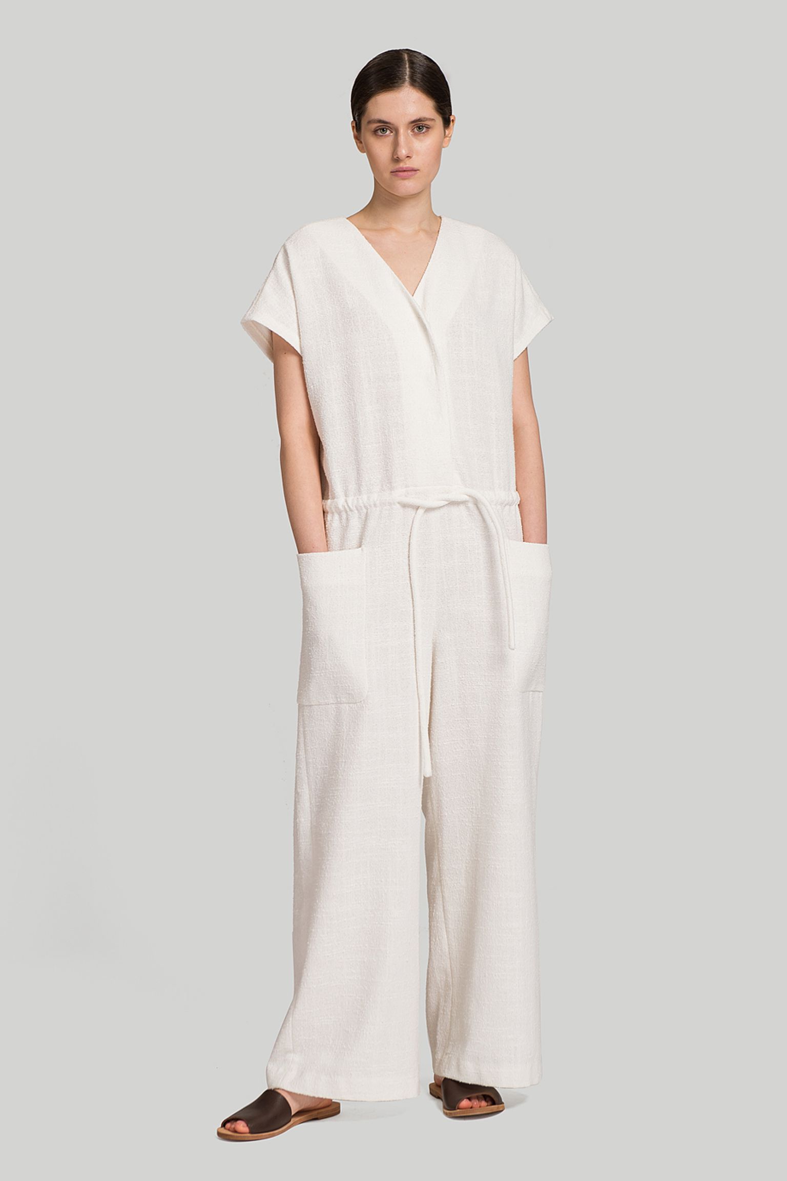 Комбинезон MISSING YOU ALREADY V-NECK WIDE JUMPSUIT