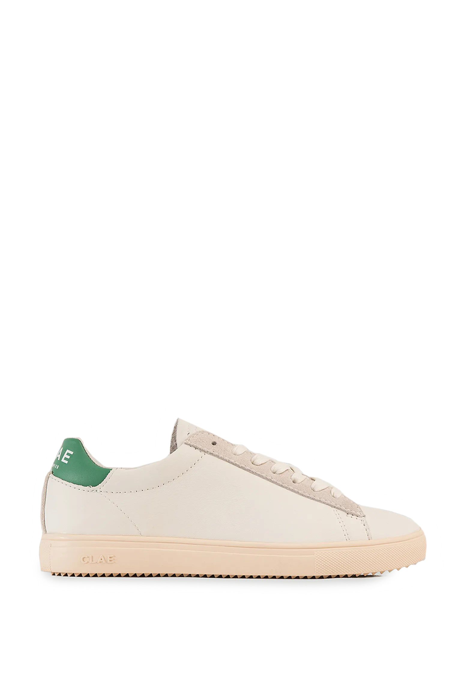 Кеды Clae BRADLEY WHITE LEATHER PINE GREEN купить