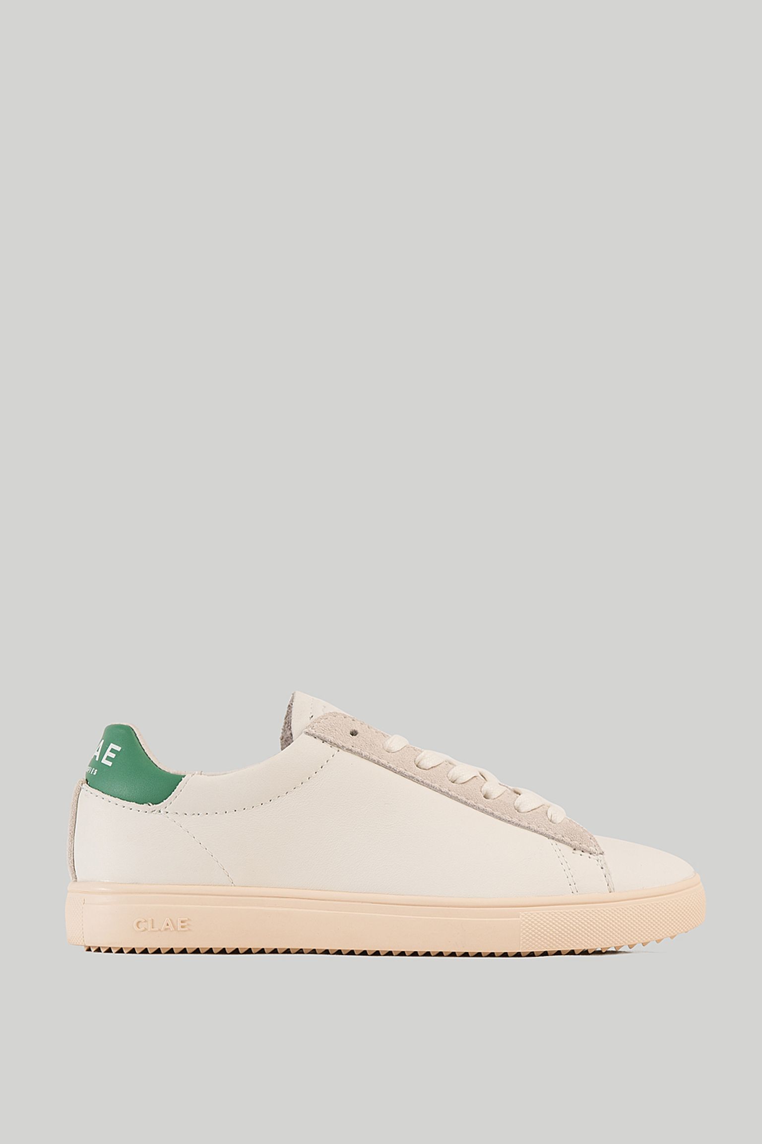 Кеды Clae BRADLEY WHITE LEATHER PINE GREEN