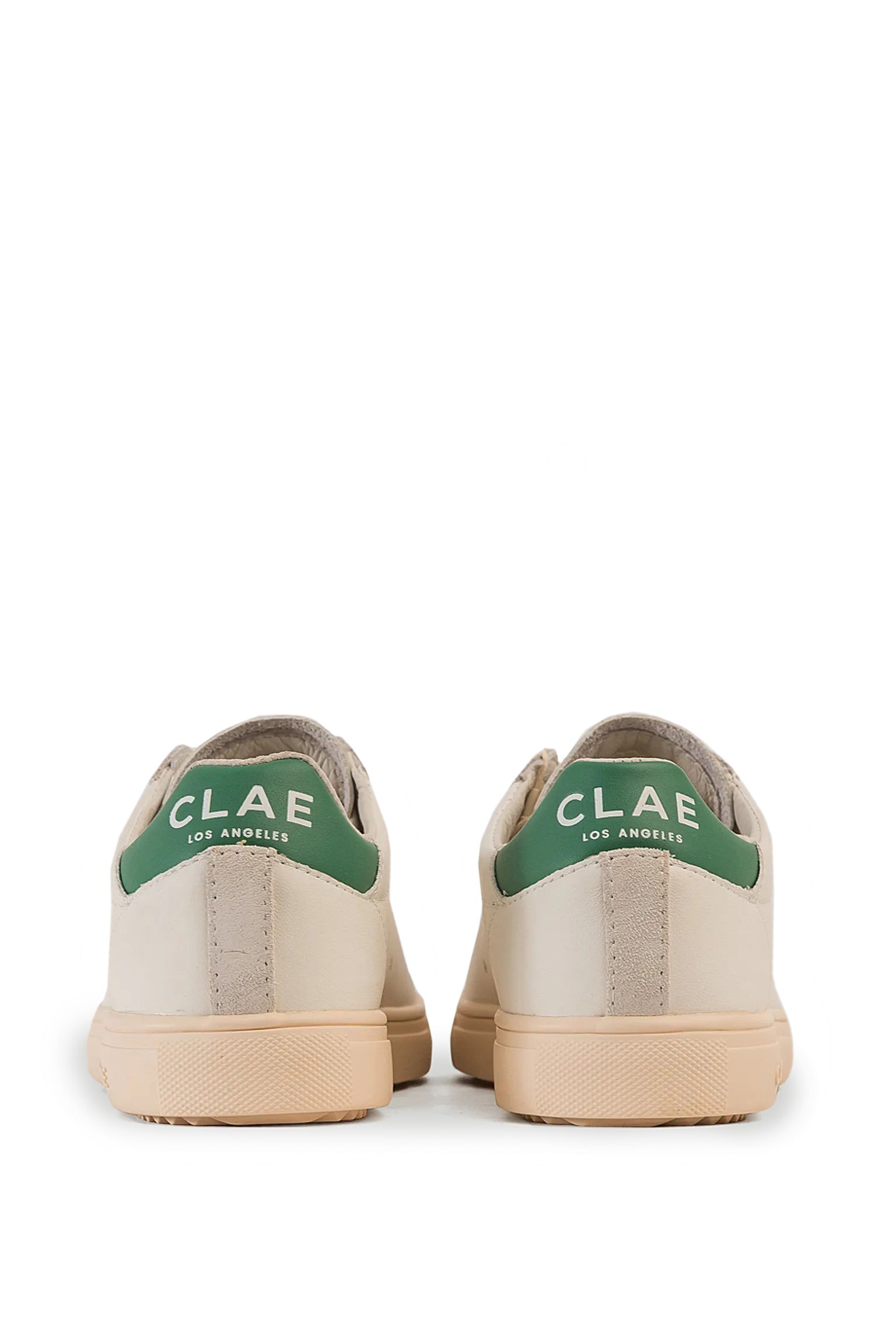 Стильные Кеды Clae BRADLEY WHITE LEATHER PINE GREEN