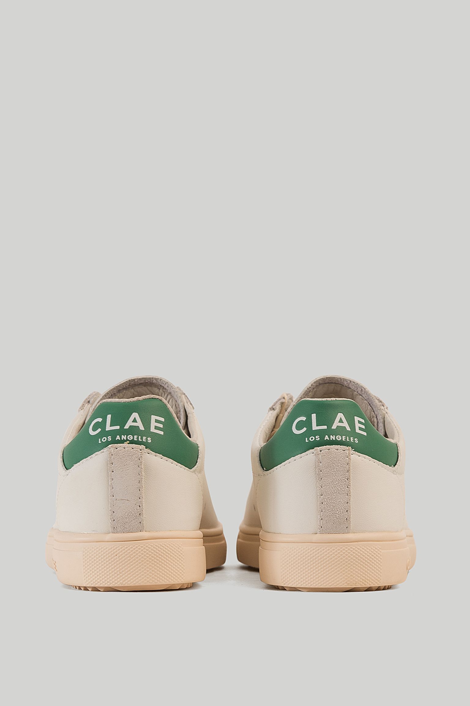 Кеды Clae BRADLEY WHITE LEATHER PINE GREEN