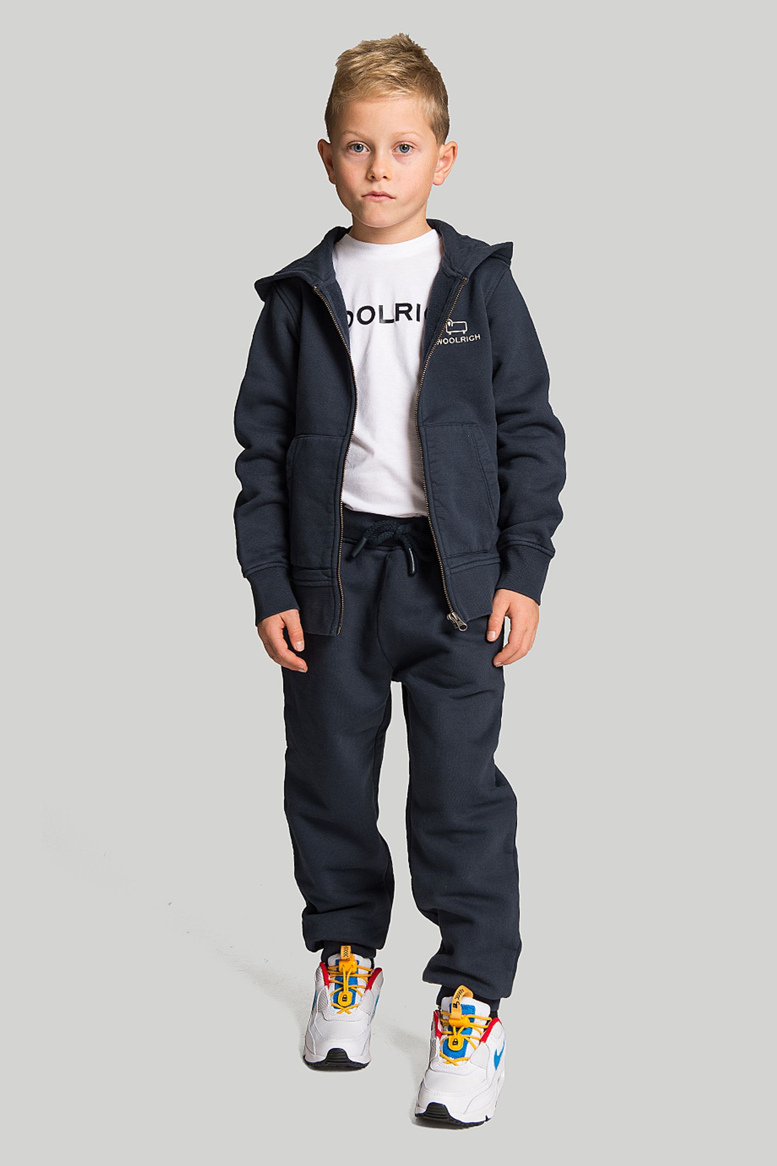 Спортивная кофта Woolrich KIDS LOGO FULL ZIP HOODIE купить в Украине