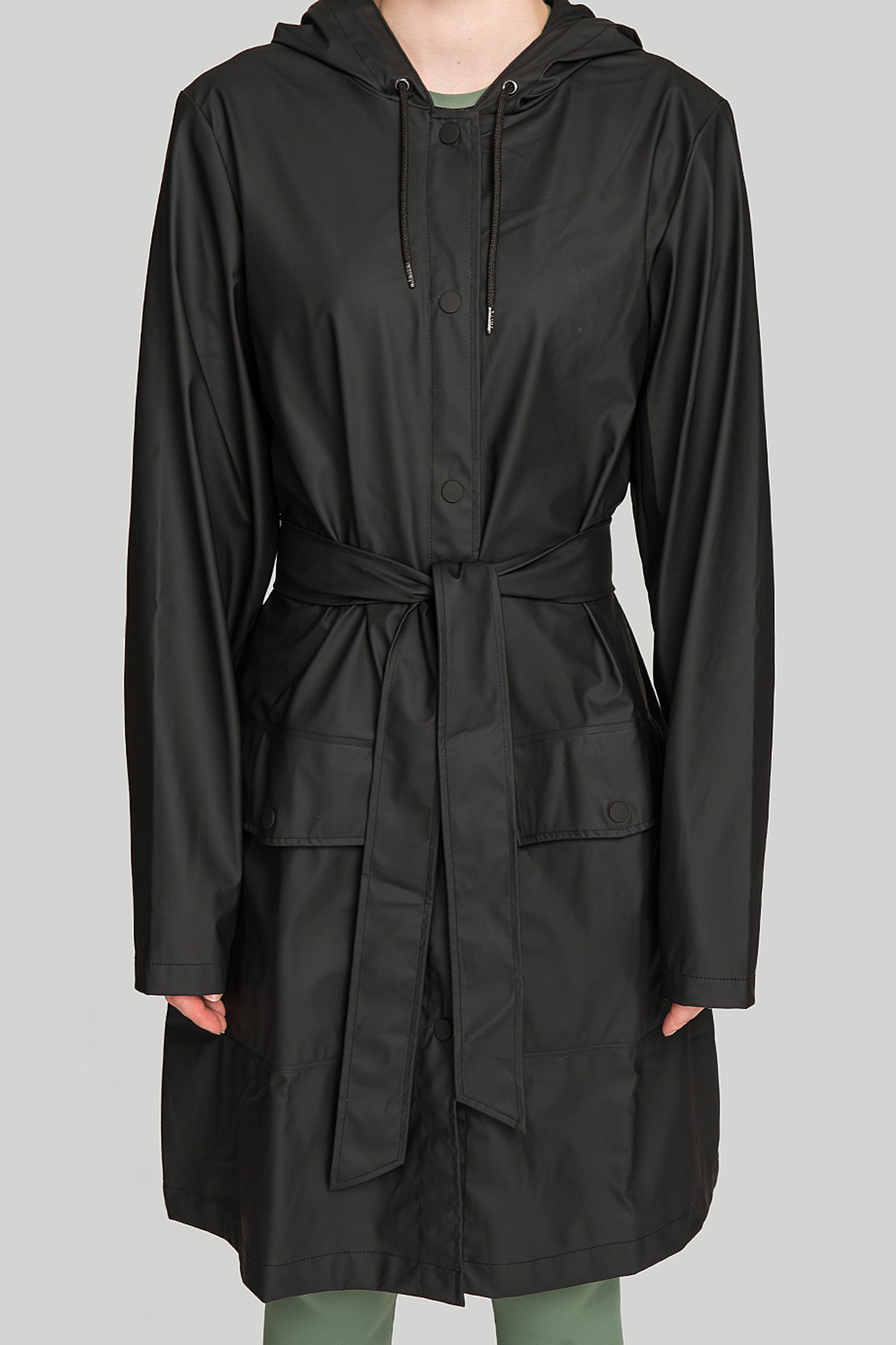 Плащ    Belt Jacket Black купить в Украине