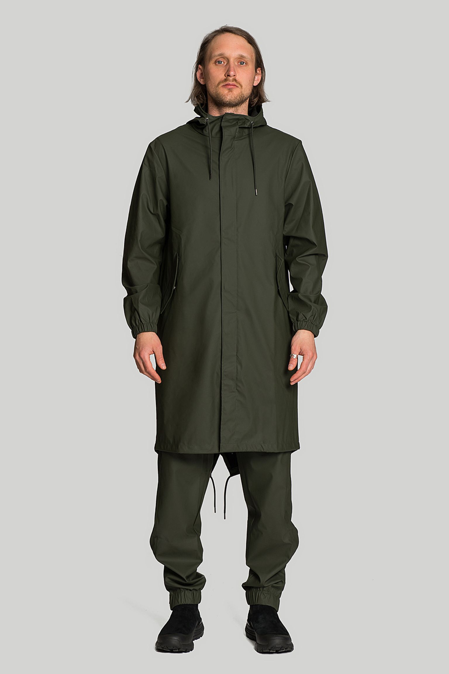 Плащ Rains Fishtail Parka Green