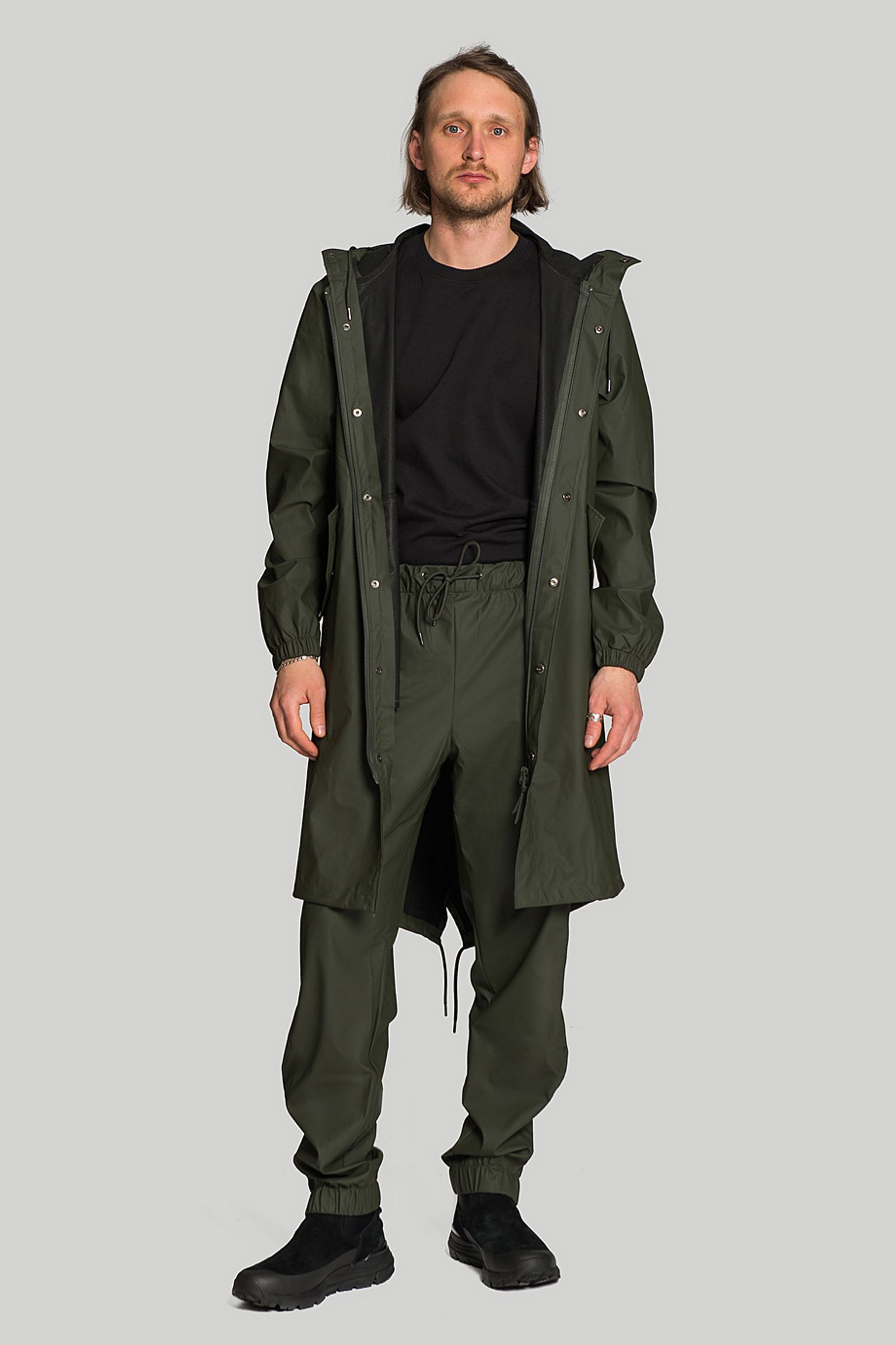 Плащ Rains Fishtail Parka Green з доставкою