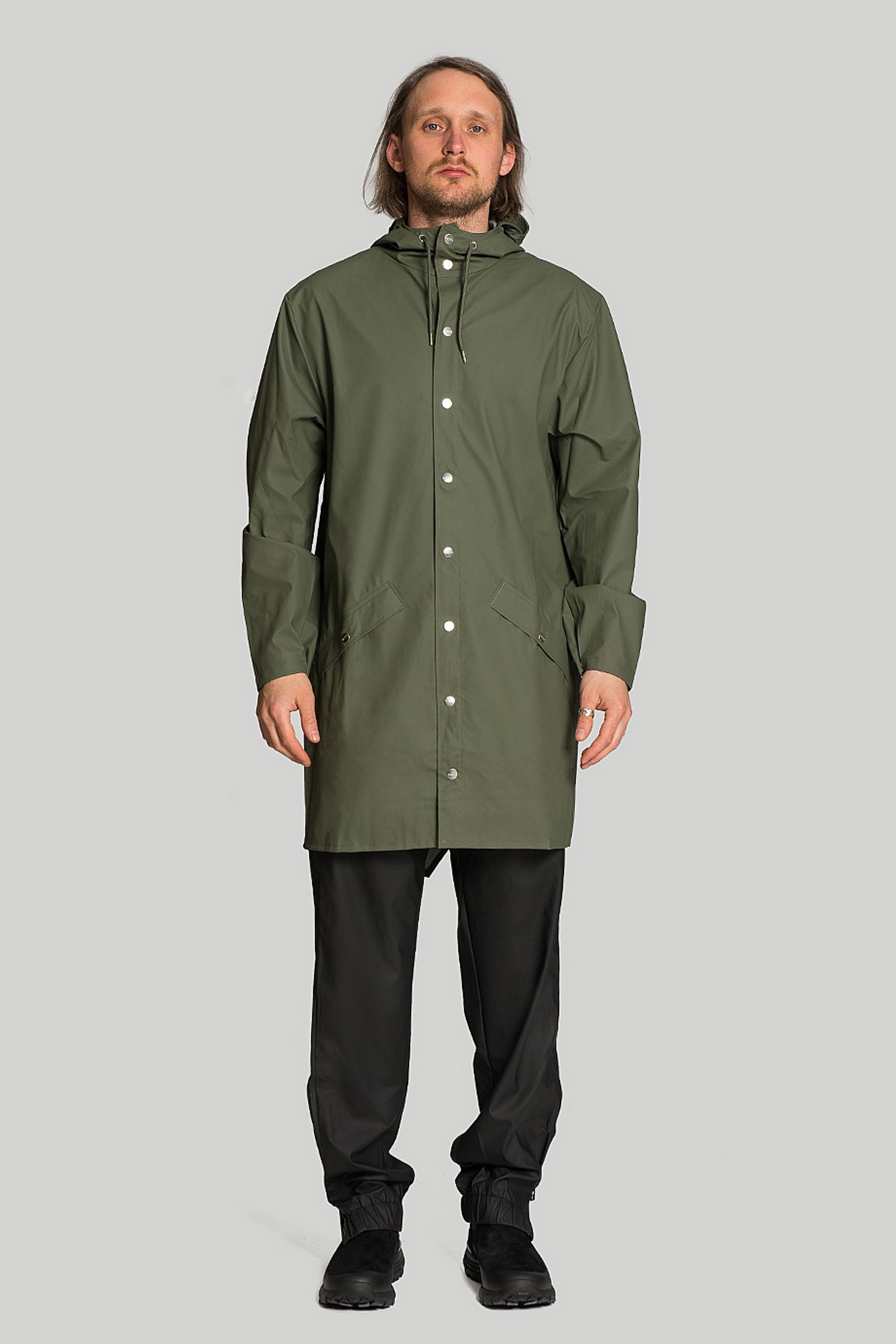 Плащ Rains Long Jacket Olive