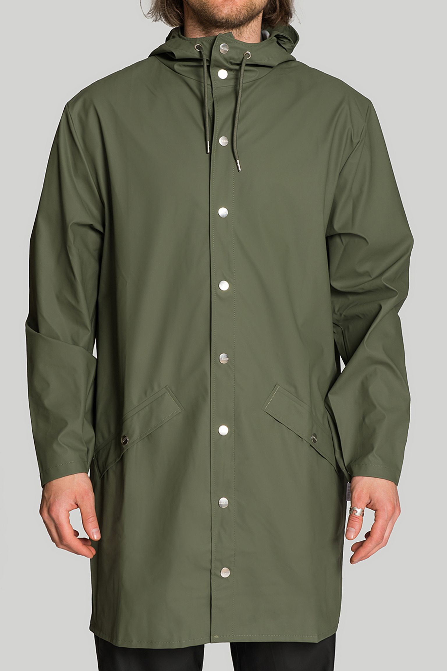 Плащ Rains Long Jacket Olive