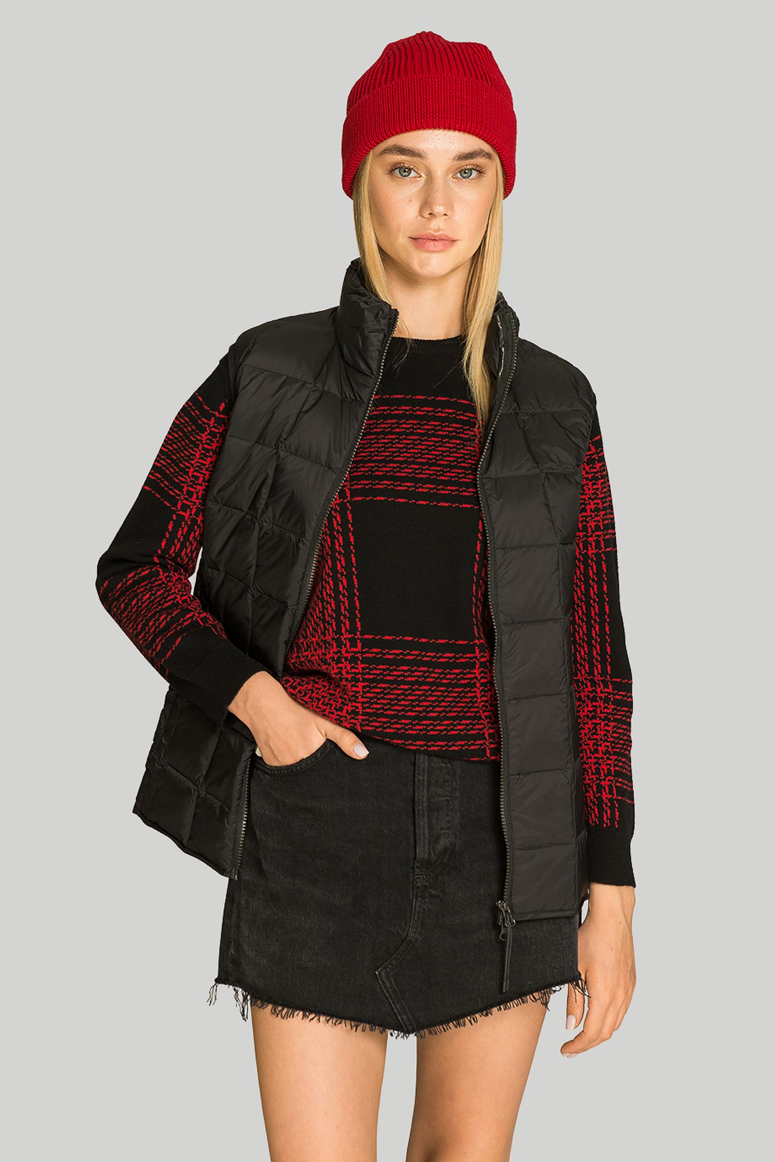 Жилет пуховий HI NECK W-ZIP DOWN VEST