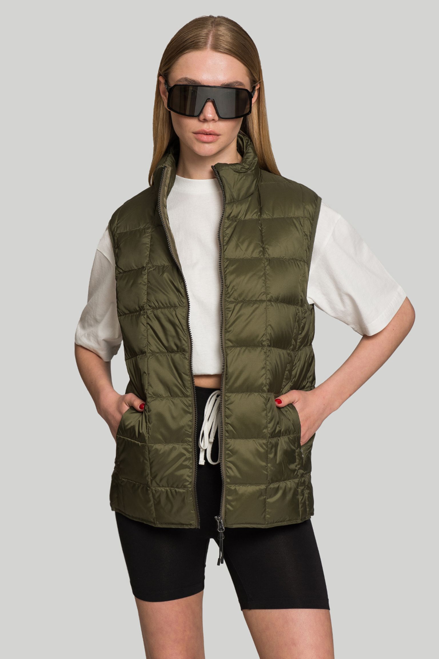 Жилет пуховый HI NECK W-ZIP DOWN VEST