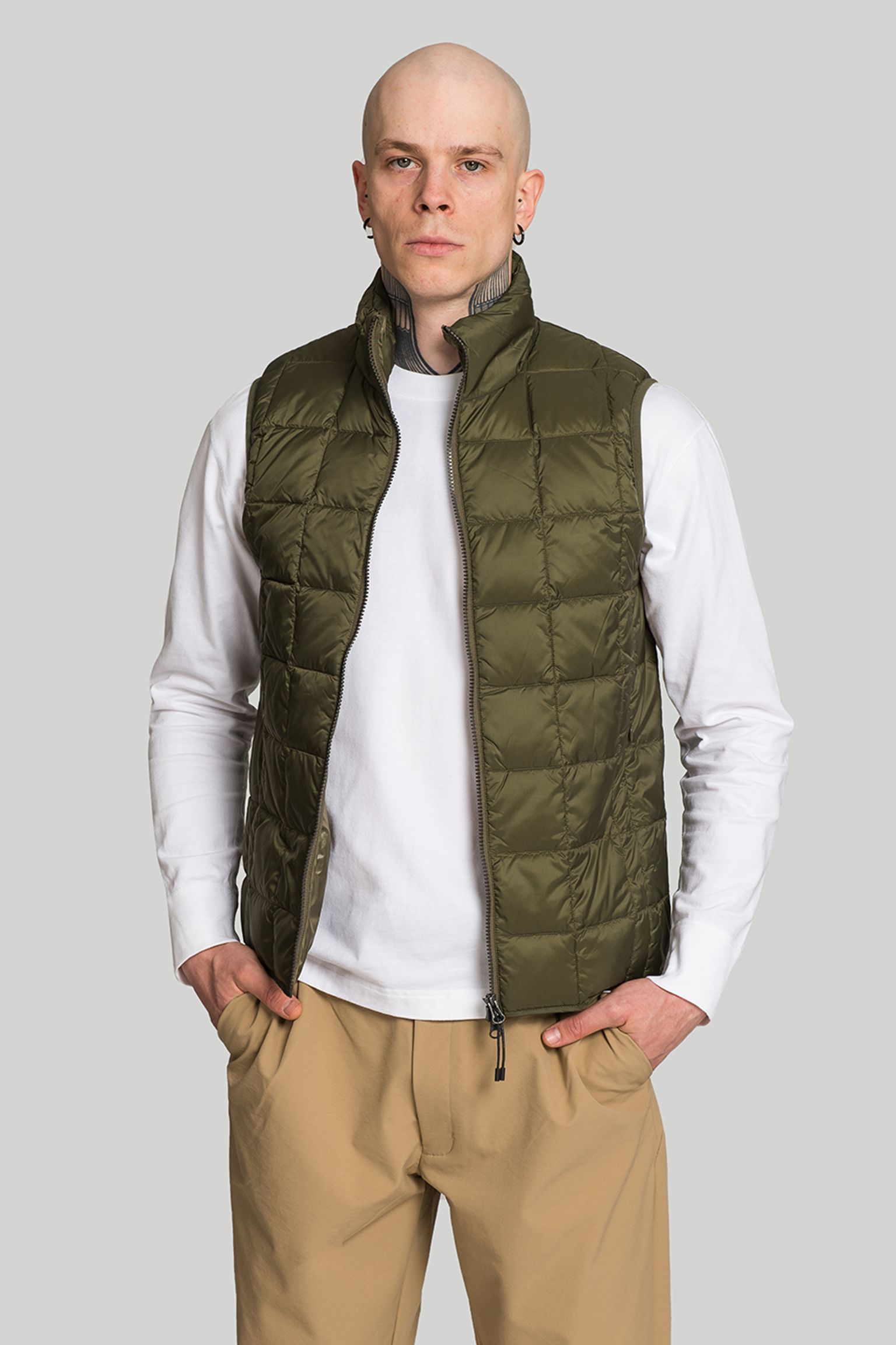 Жилет пуховый HI NECK W-ZIP DOWN VEST