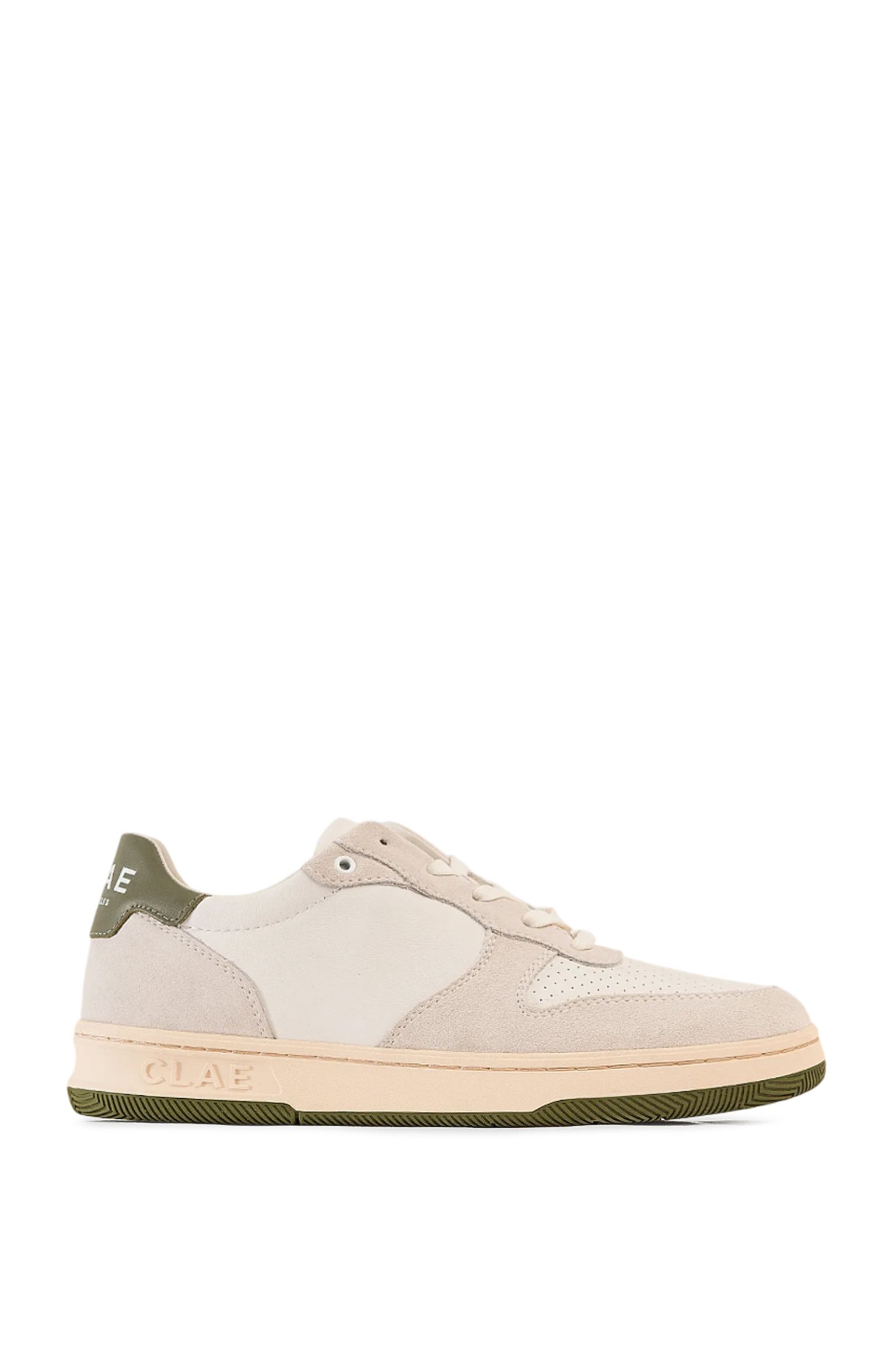 Кеди MALONE WHITE LEATHER OLIVE