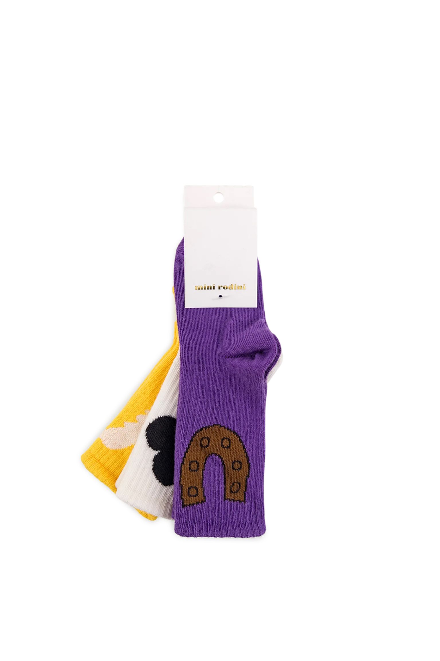 Носки MINI RODINI KIDS Horseshoe 3-pack socks купить