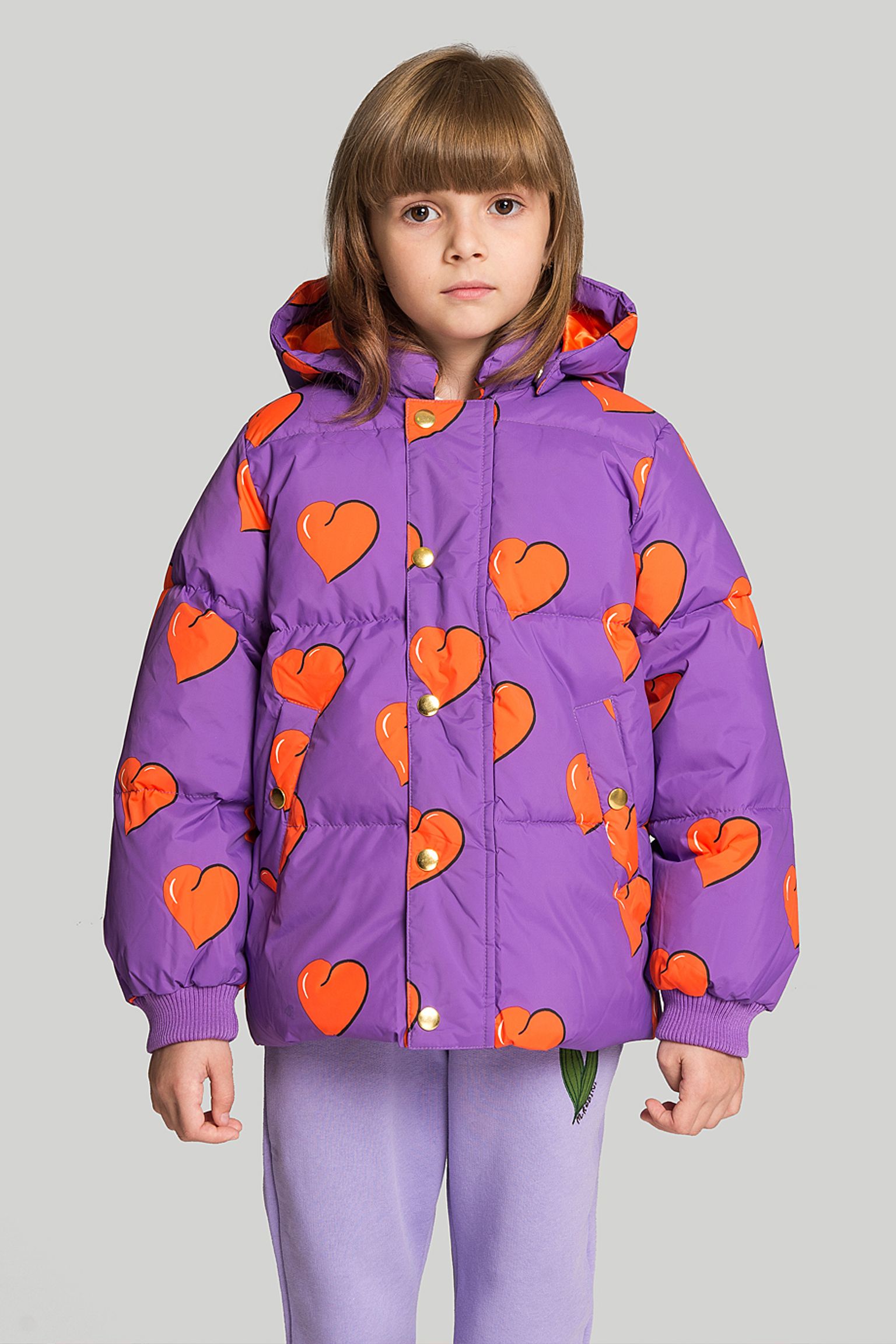 Пуховик   Hearts puffer jacket