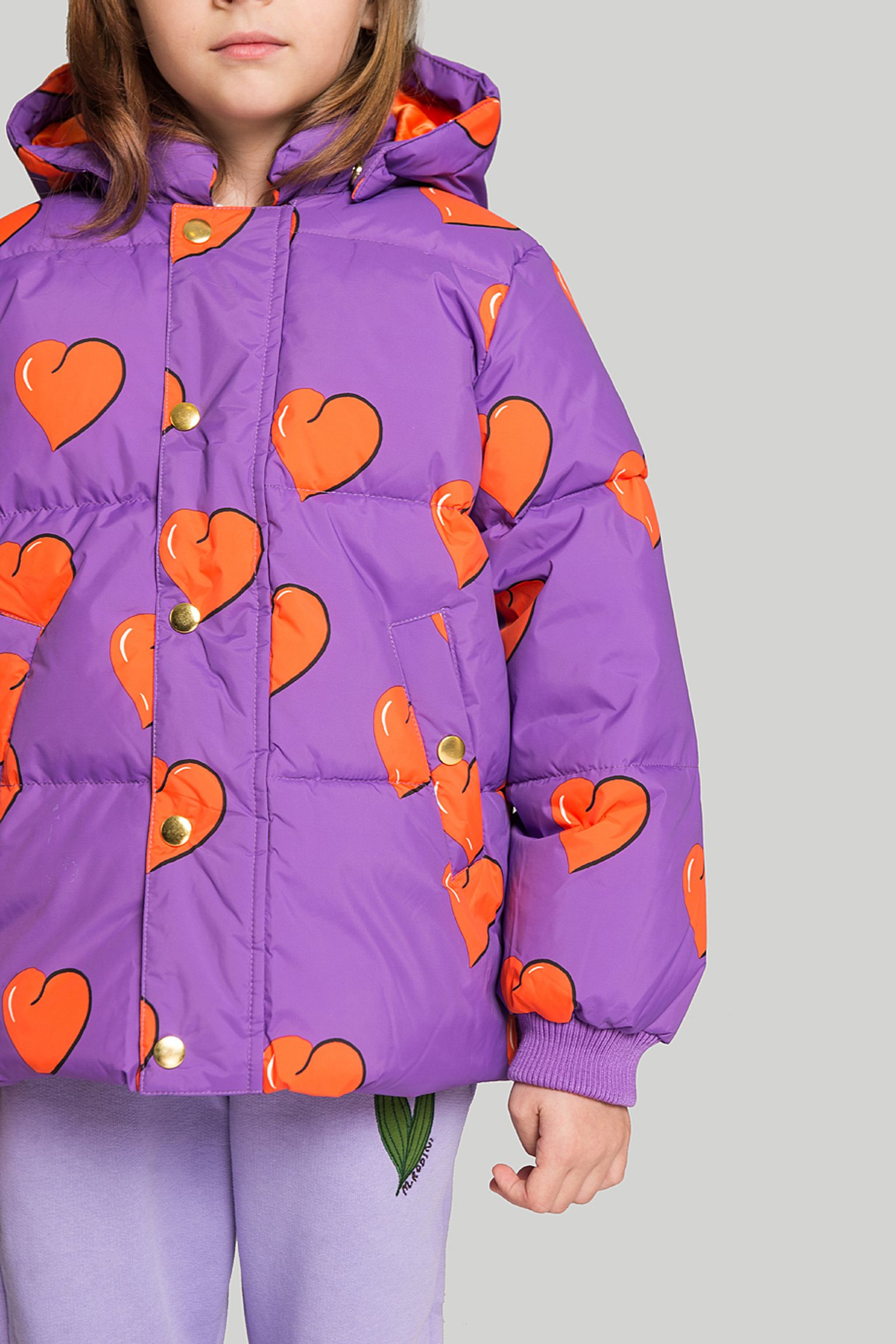 Пуховик   Hearts puffer jacket