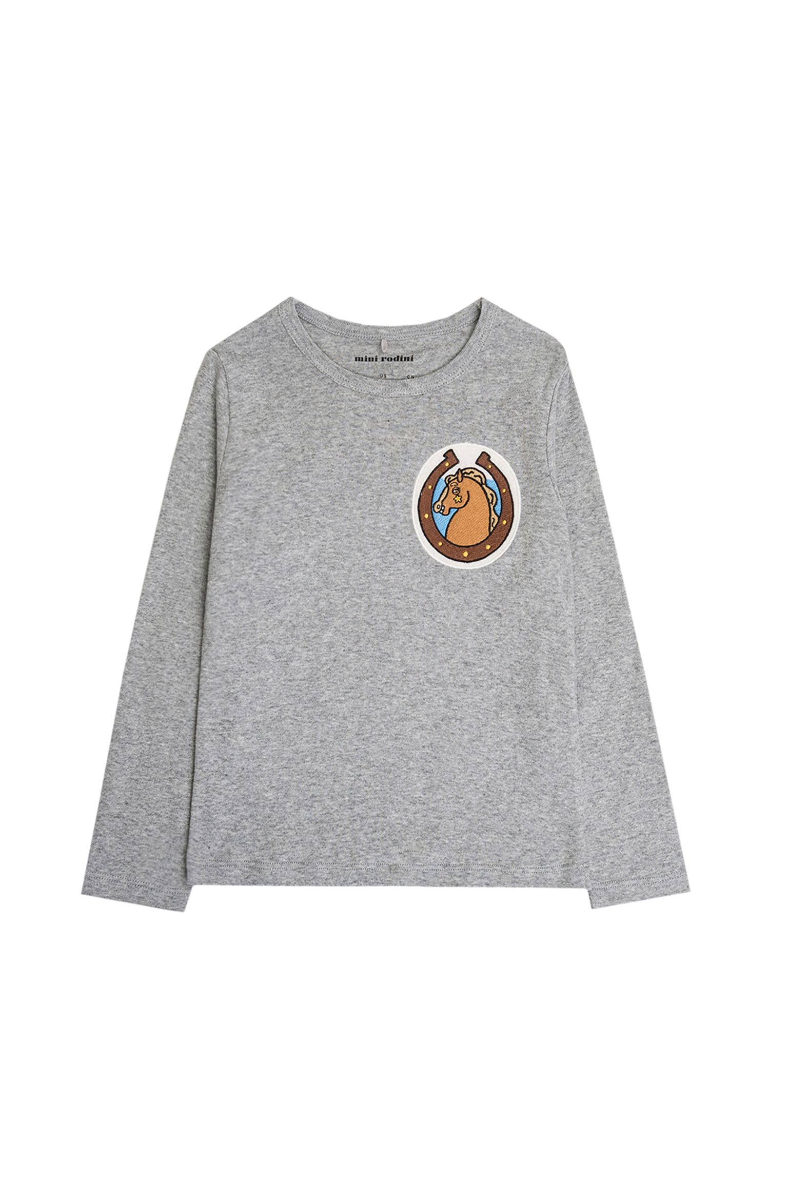 Футболка MINI RODINI KIDS Horses patch ls tee купити