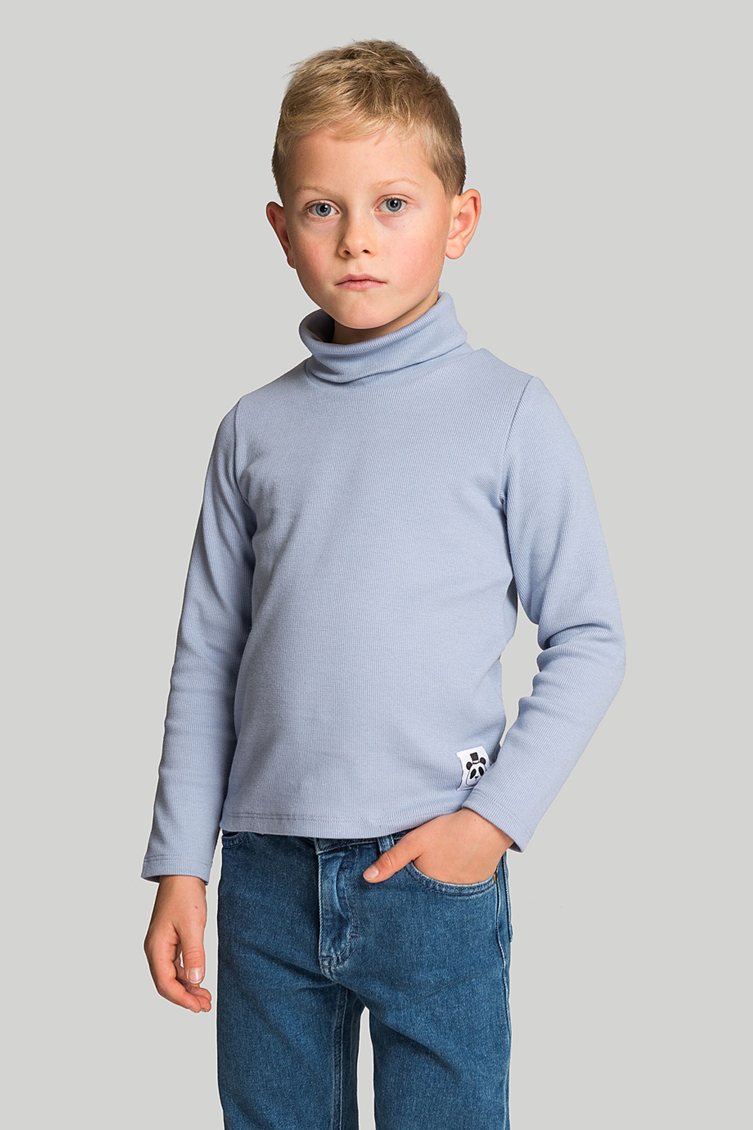 Гольф   Solid rib turtleneck ls tee