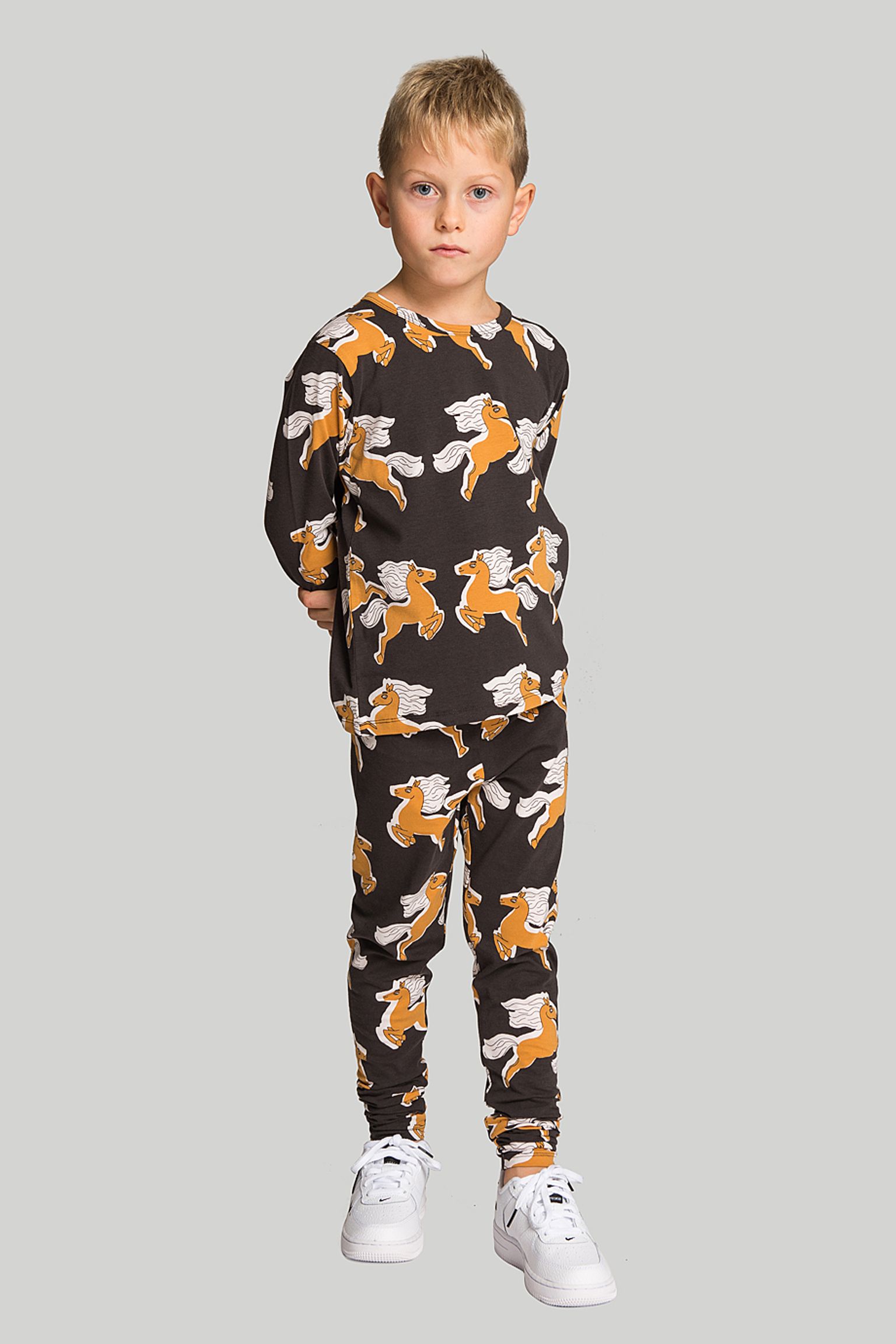 Леггинсы MINI RODINI KIDS Horses aop leggings купить