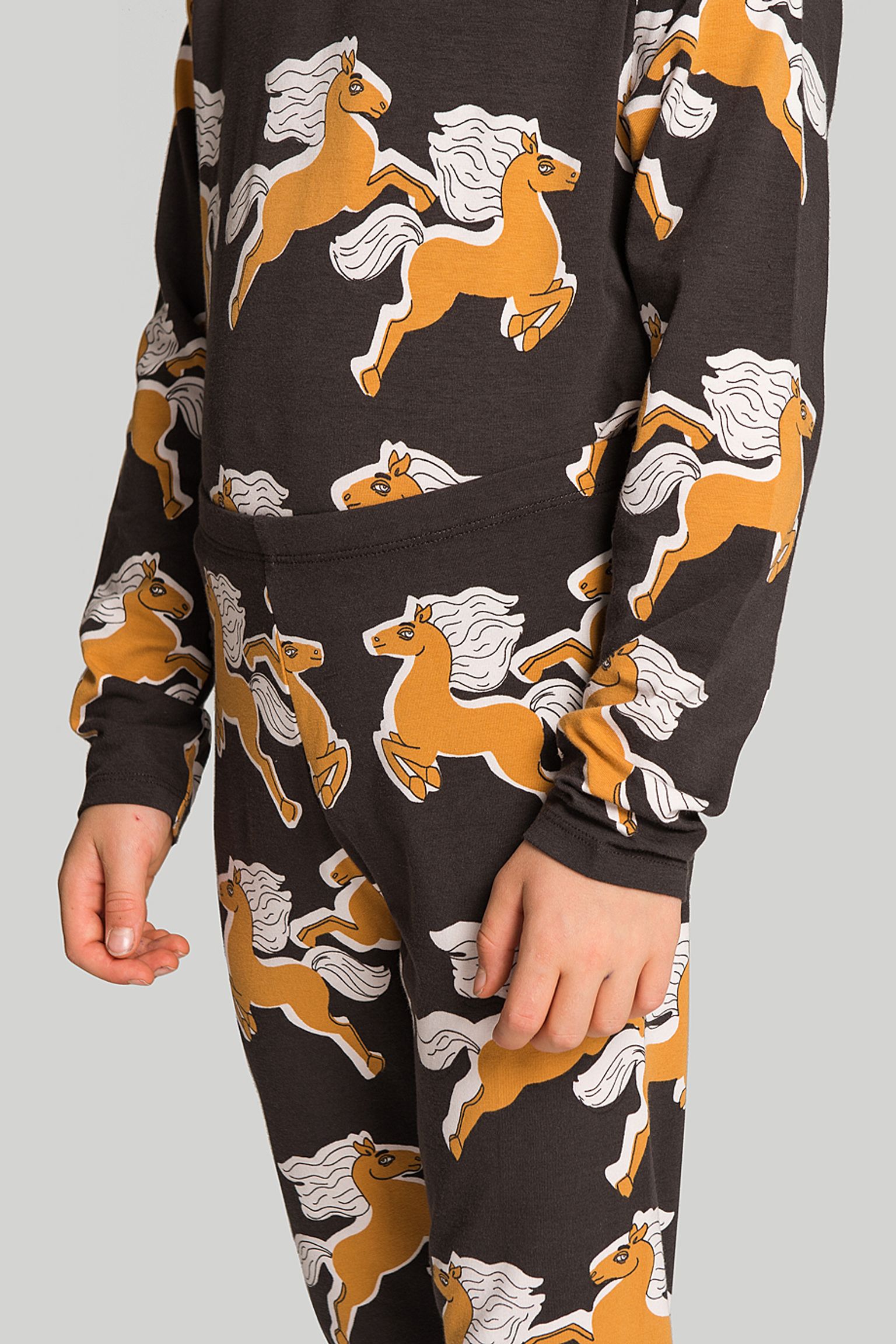 Леггинсы MINI RODINI KIDS Horses aop leggings с доставкой
