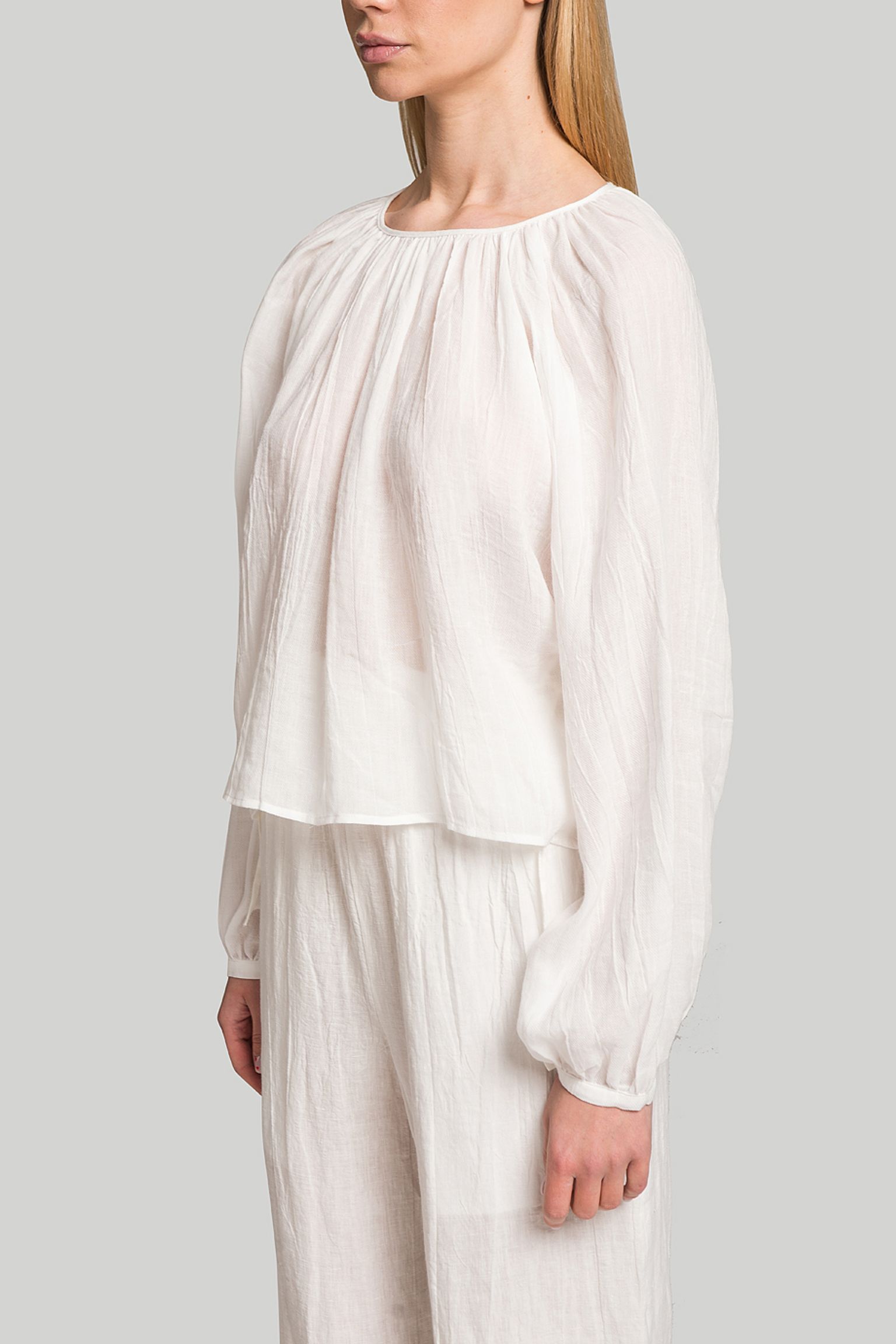 Блузка MISSING YOU ALREADY REVERSIBLE WRINKLE LINEN BLOUSE