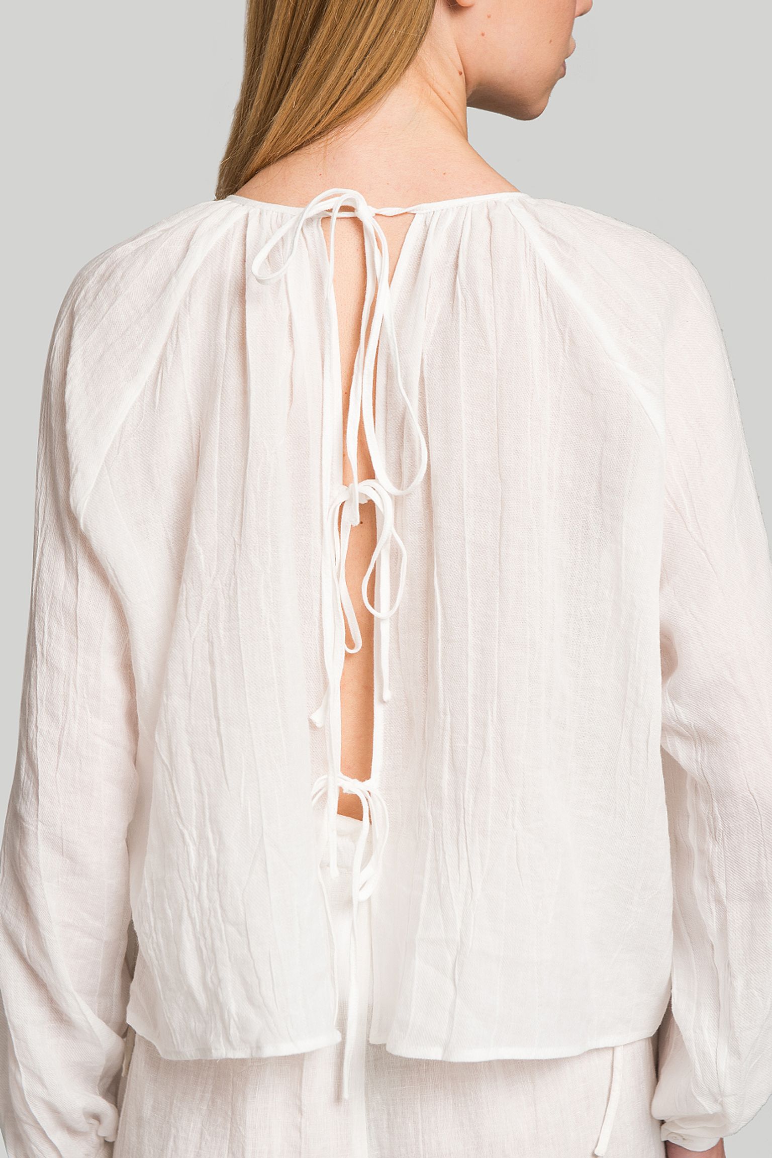 Блузка MISSING YOU ALREADY REVERSIBLE WRINKLE LINEN BLOUSE