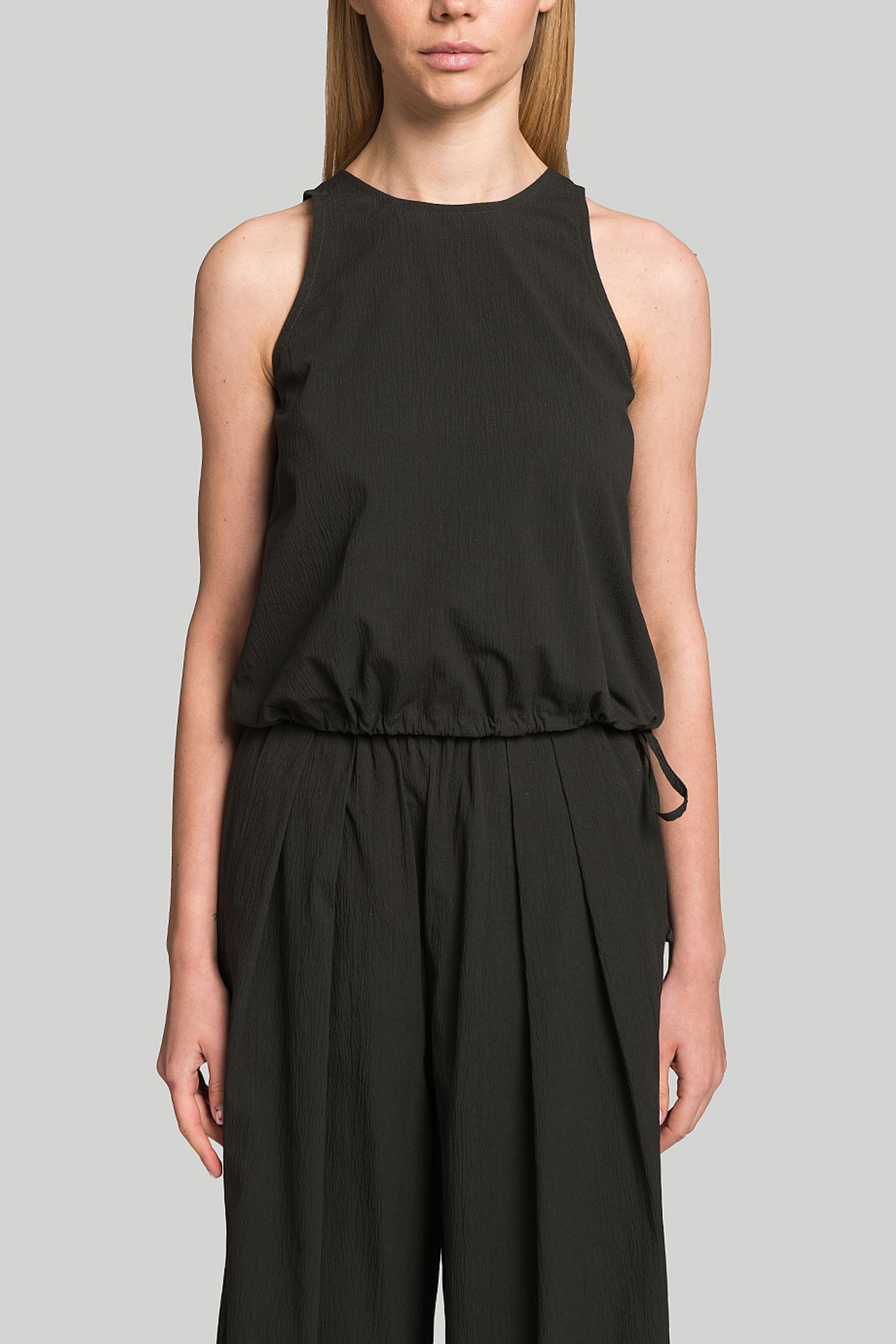 Топ MISSING YOU ALREADY SEERSUCKER DRAWSTRING TOP з доставкою