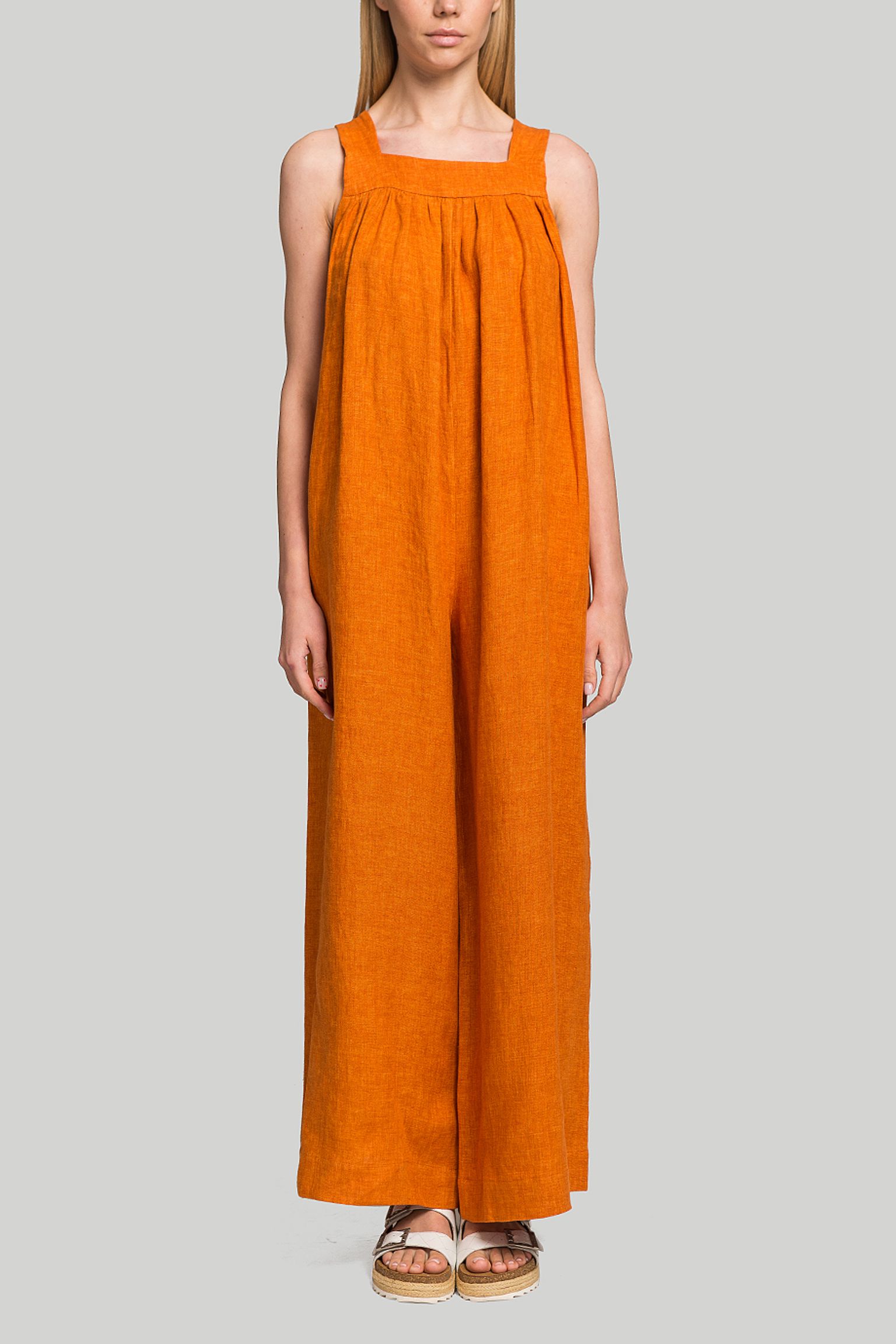 Комбінезон MISSING YOU ALREADY LINEN SQUARE-NECK WIDE JUMPSUIT з доставкою