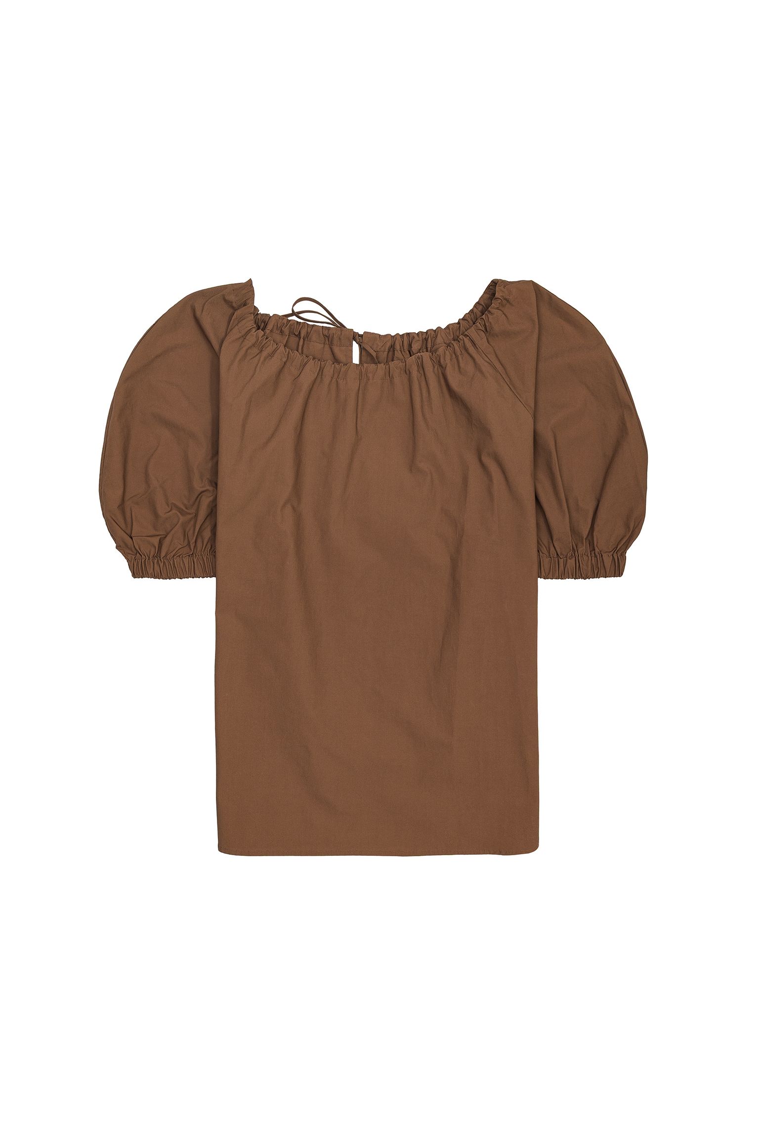 Блузка MISSING YOU ALREADY PUFF-SLEEVED COTTON BLOUSE купить