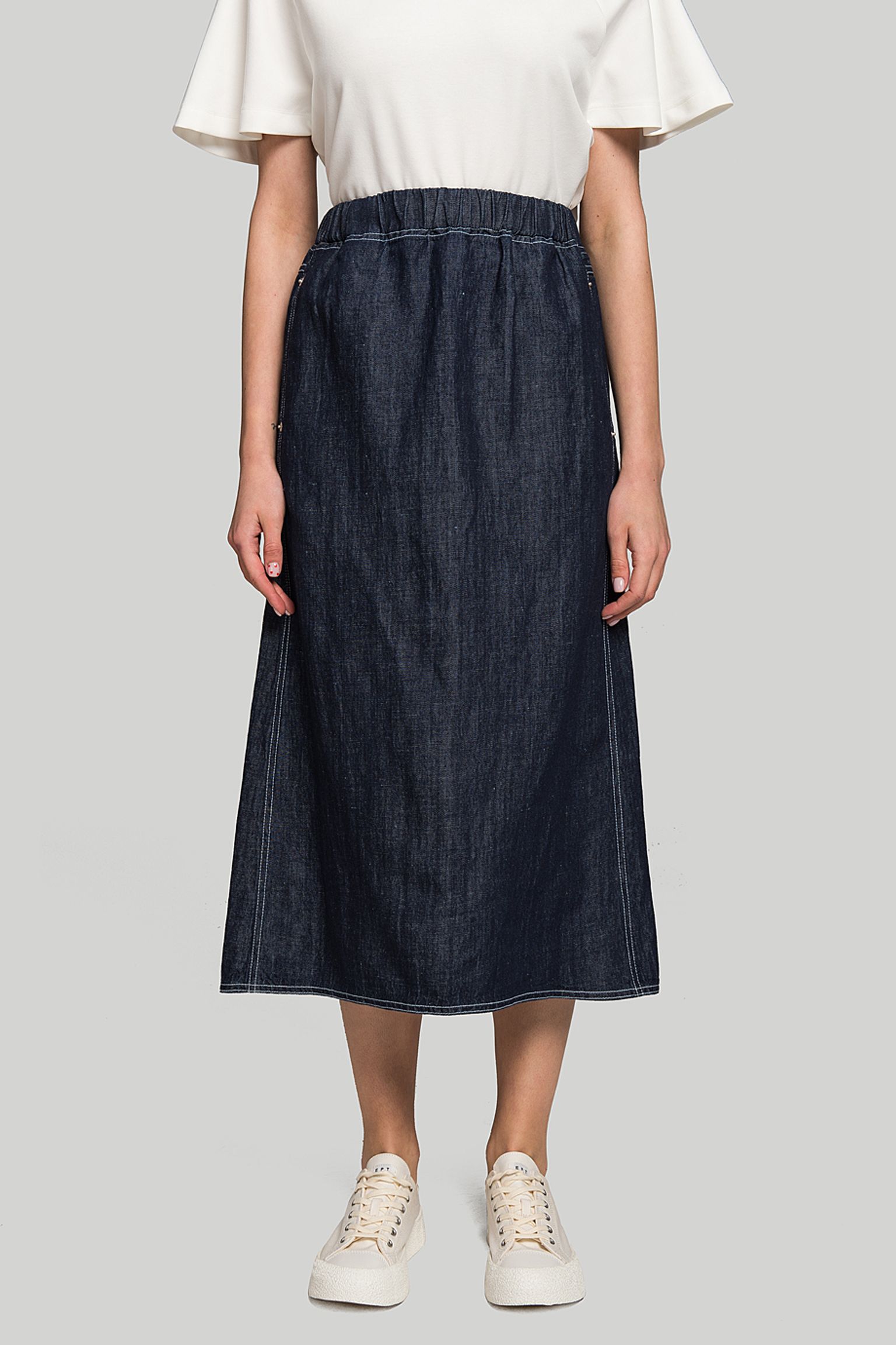 Спідниця   LINEN BLENDED DENIM SKIRT