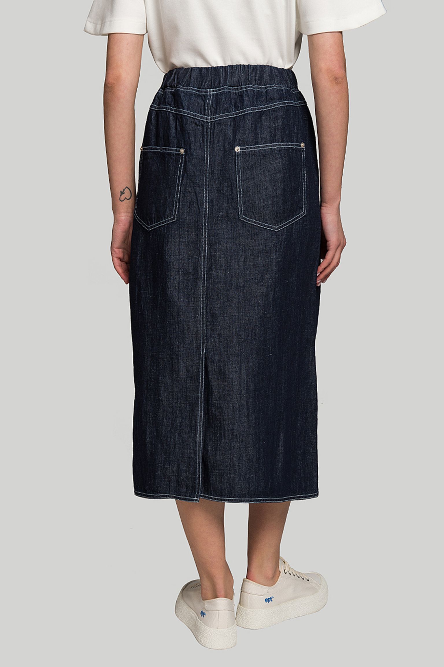 Спідниця   LINEN BLENDED DENIM SKIRT